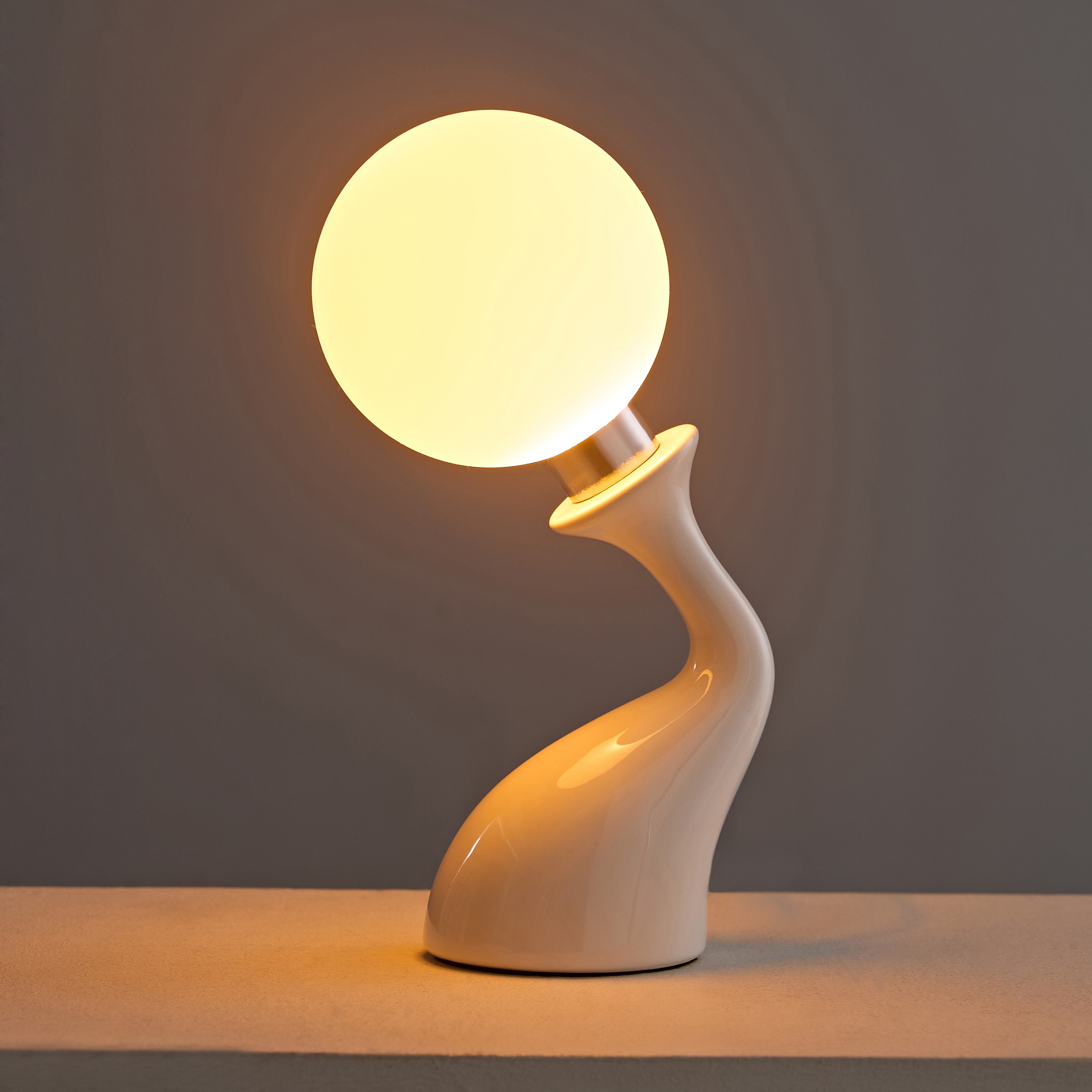 Sega Ceramic Table Lamp with Shade and USB Power Port  - 13x10x22.5 cm-hbxbedroom-lighting-tablelamps-image-3