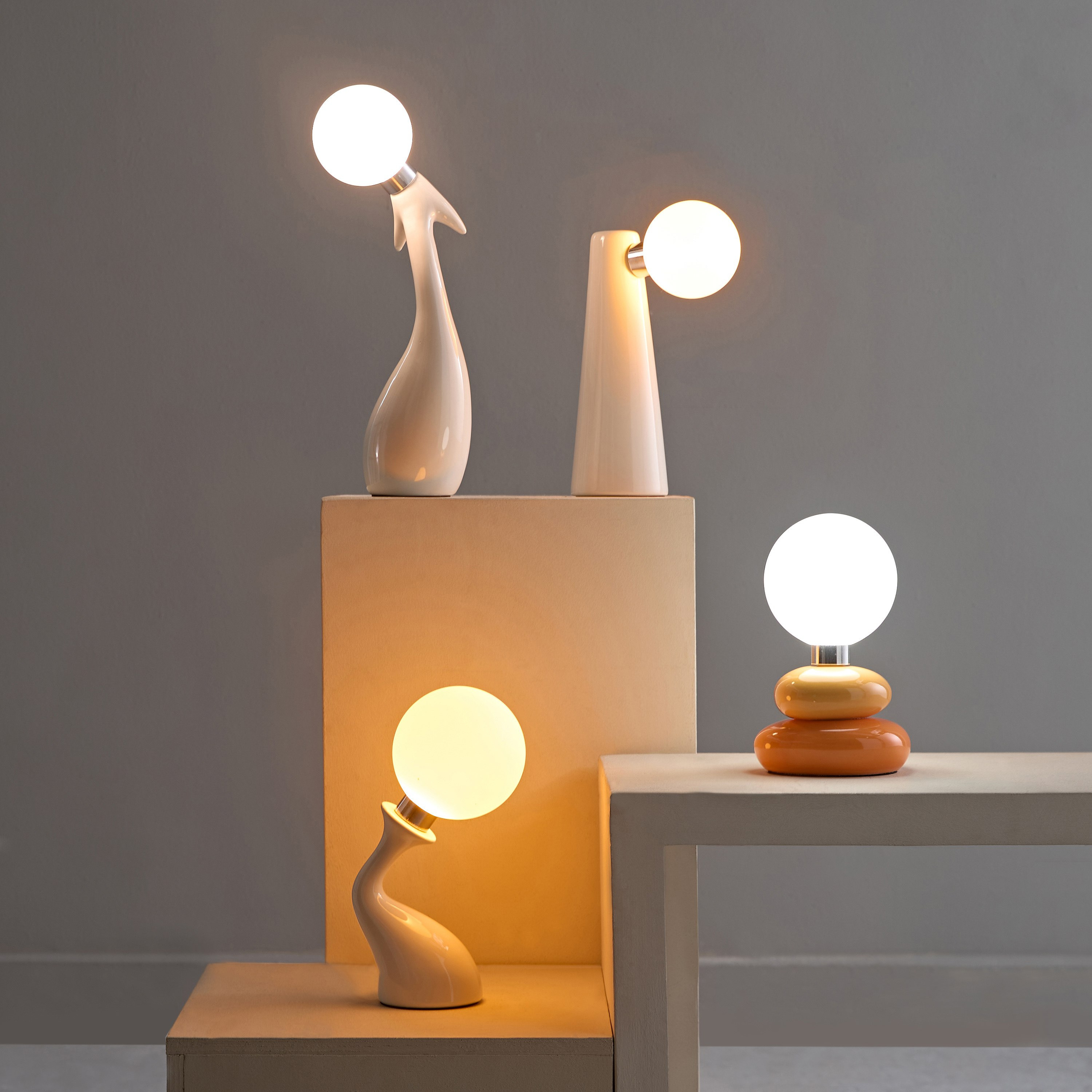 Sega Ceramic Table Lamp with Shade and USB Power Port  - 13x10x22.5 cm-hbxbedroom-lighting-tablelamps-image-5
