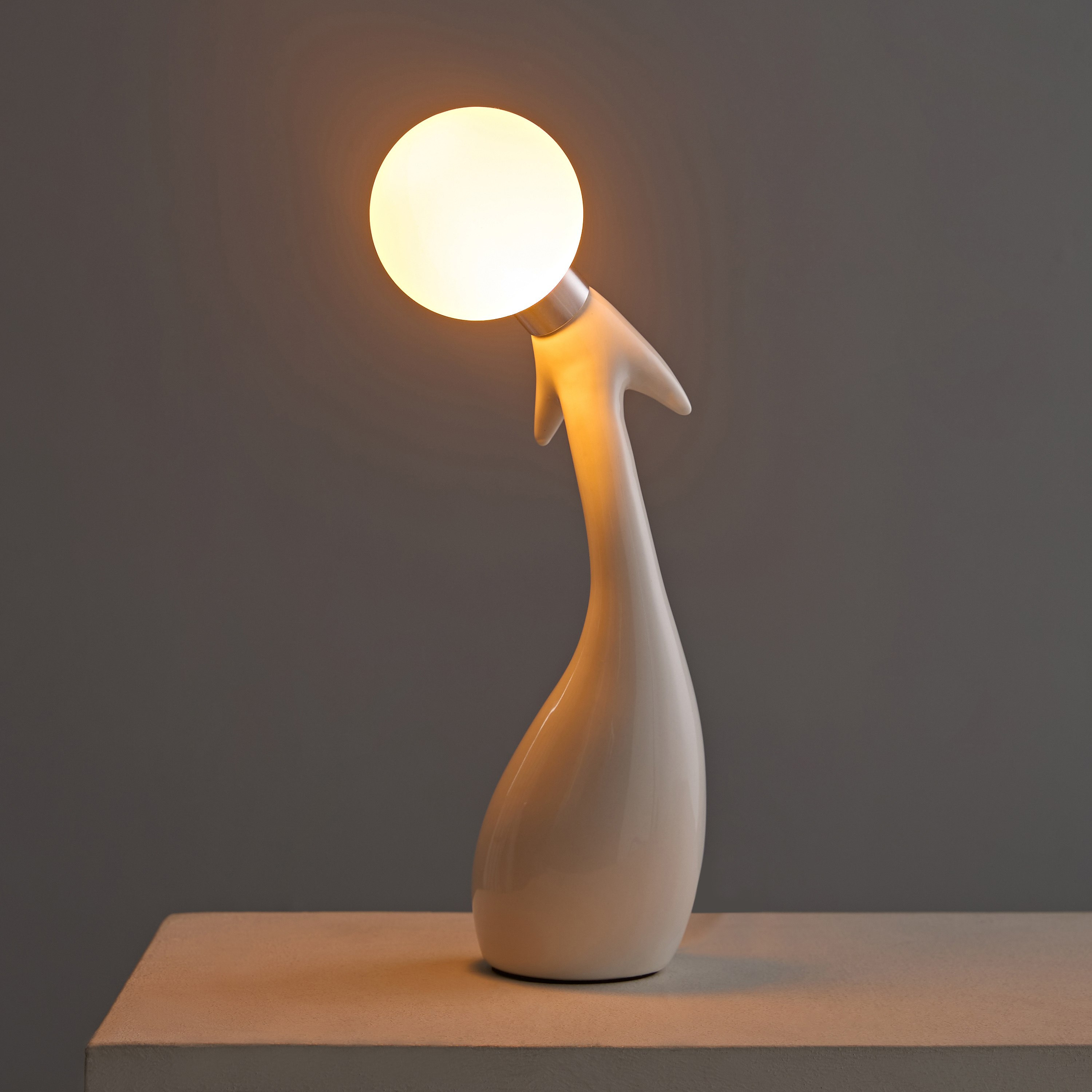 Sega Ceramic Table Lamp with USB Power Port and 3-Colour Light - 10x10x34 cm-hbxbedroom-lighting-tablelamps-image-3