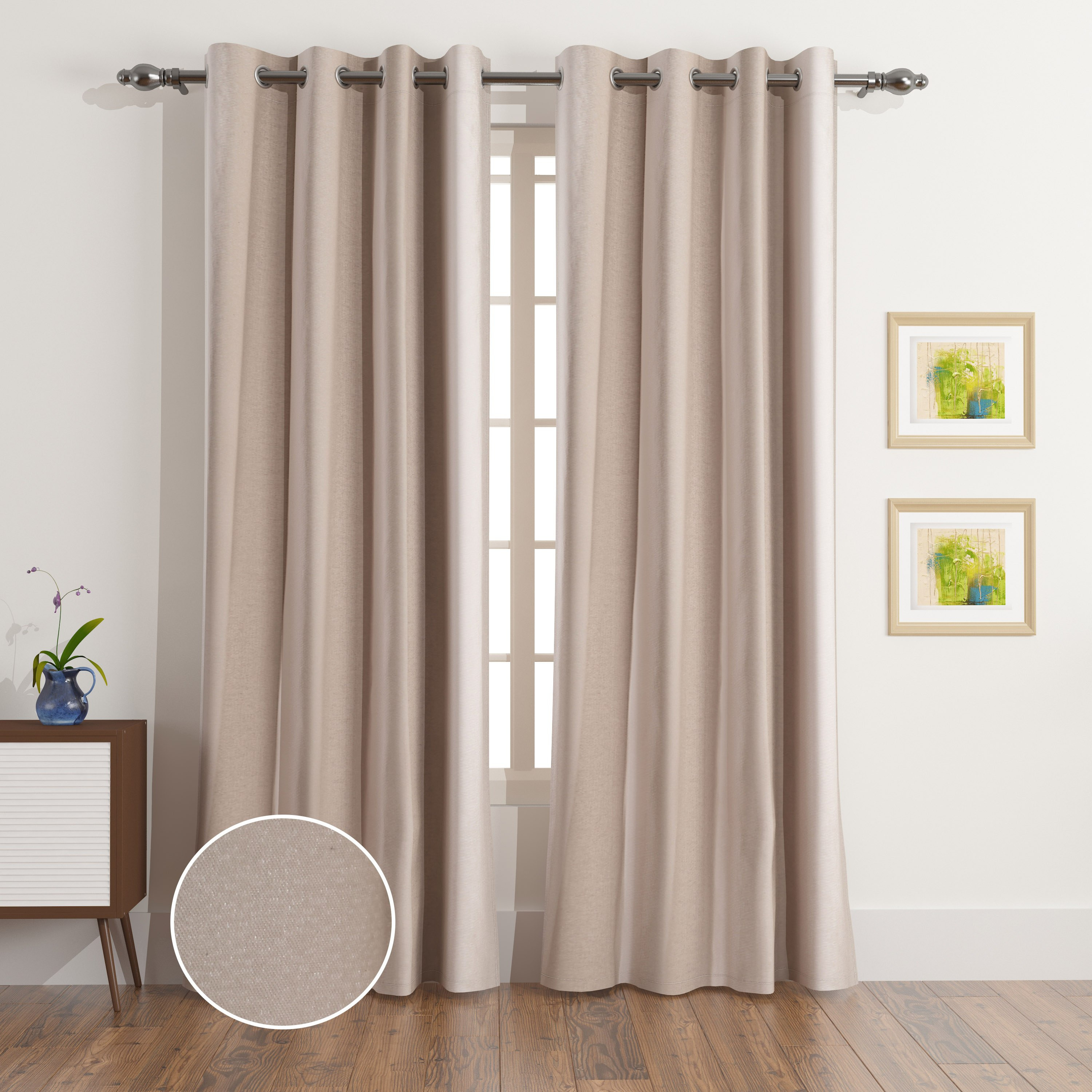 طقم ستائر جاكار قطعتين من إيكو إيرا ميا - 135x280 سم-hbxhomeware-hbxdecorandfurnishings-image-1