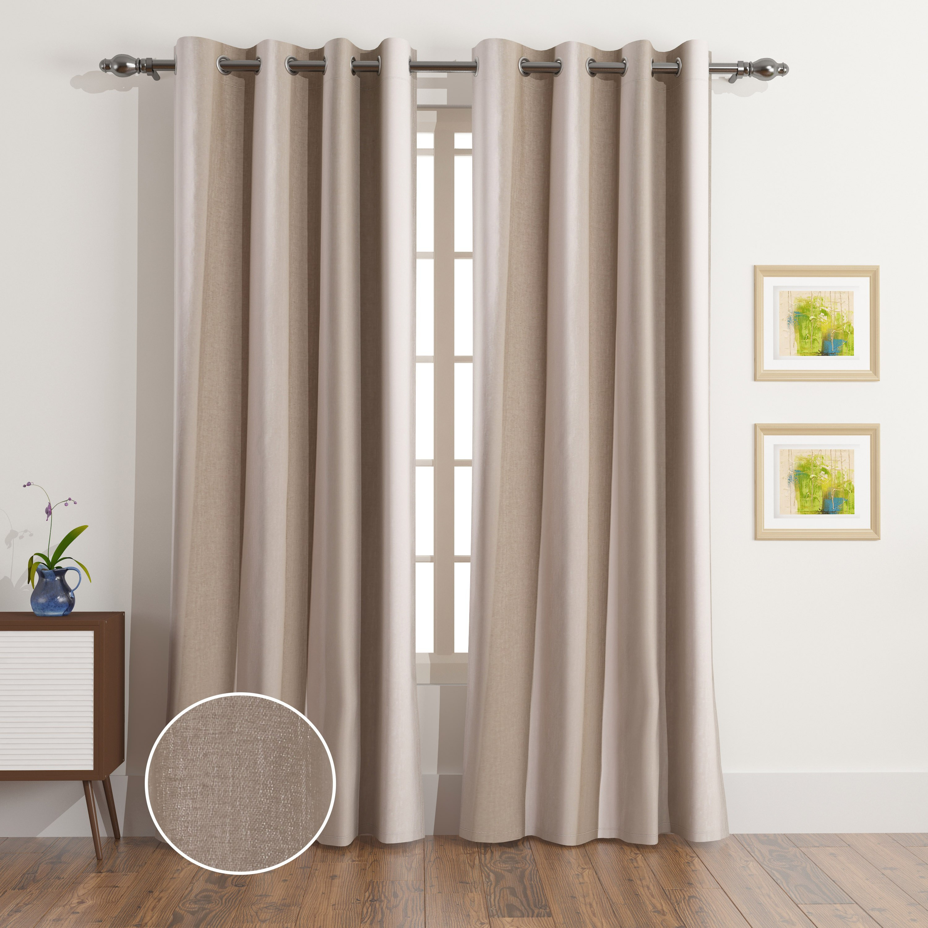 طقم ستائر جاكار قطعتين من إيكو إيرا ريا - 135x280 سم-PROMO_HB_AE_B1G1_250925-image-1