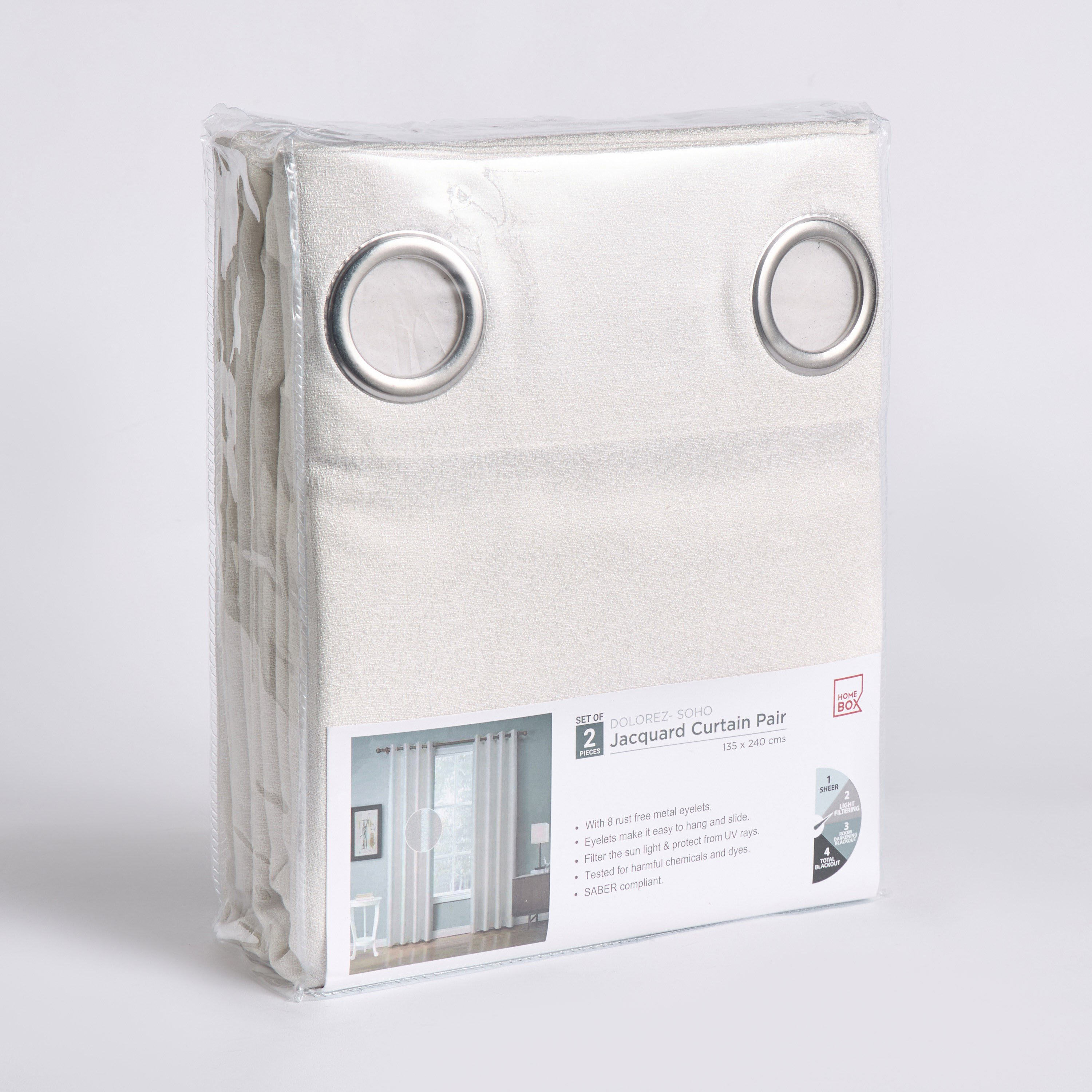 طقم ستائر جاكار قطعتين من دولوريز سوهو - 135x280 سم-hbxhomeware-hbxdecorandfurnishings-image-4