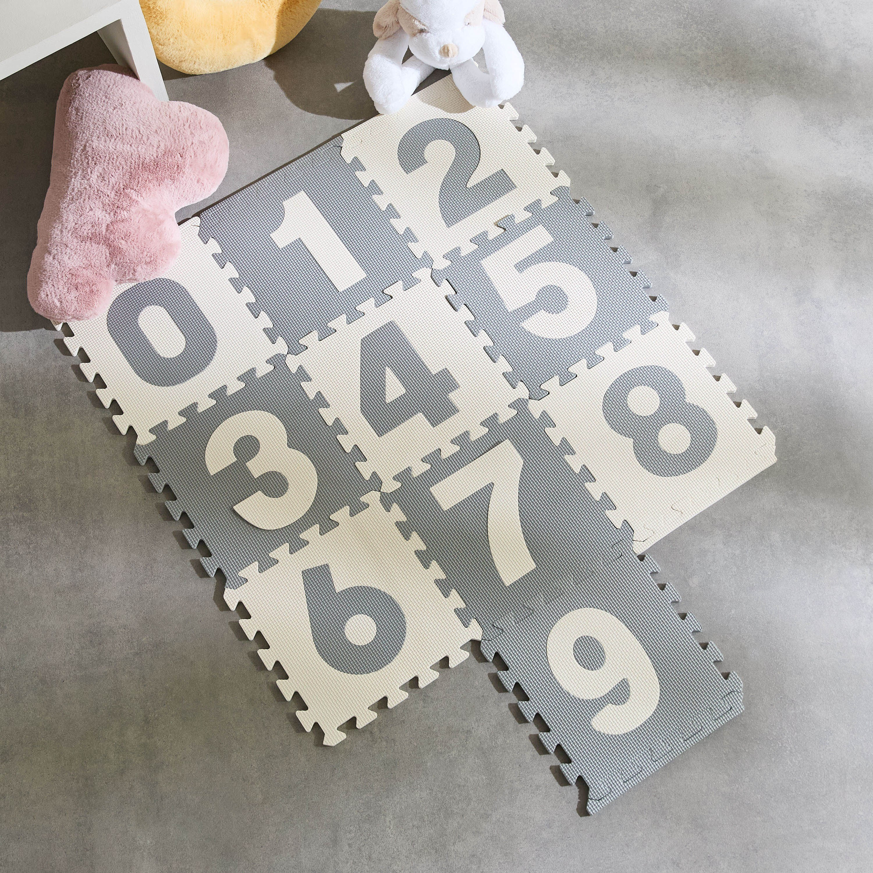 طقم بساط لعب إسفنجي بتصميم أرقام 10 قطع من ميستيفاي - 30x30x1 سم-hbxhomeware-hbxkidsandyouth-image-1