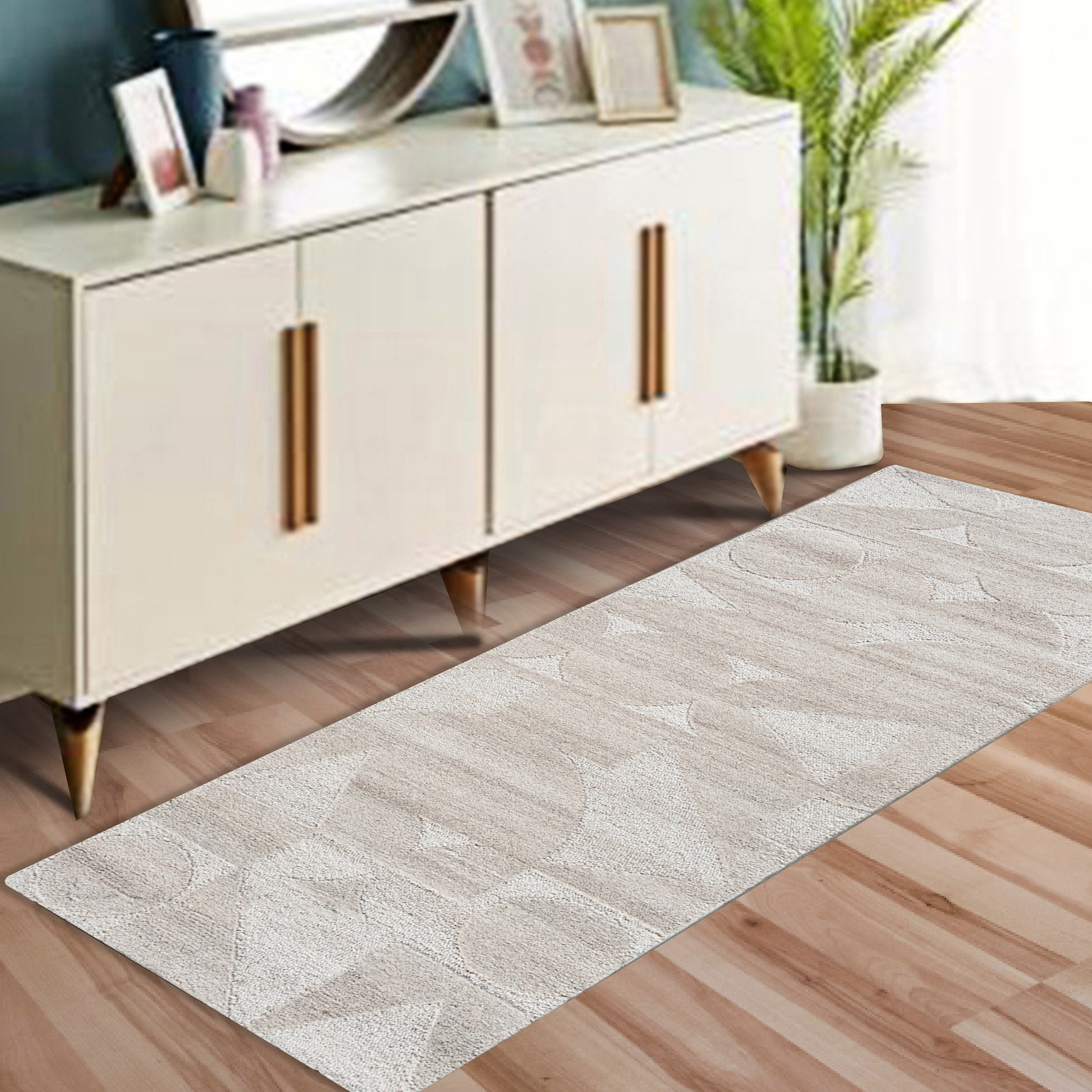 سجادة صوف معنقدة يدويًا بونيتا من كسبة - 80x230 سم-hbxdecorandfurnishings-floorcoverings-rugs-image-1