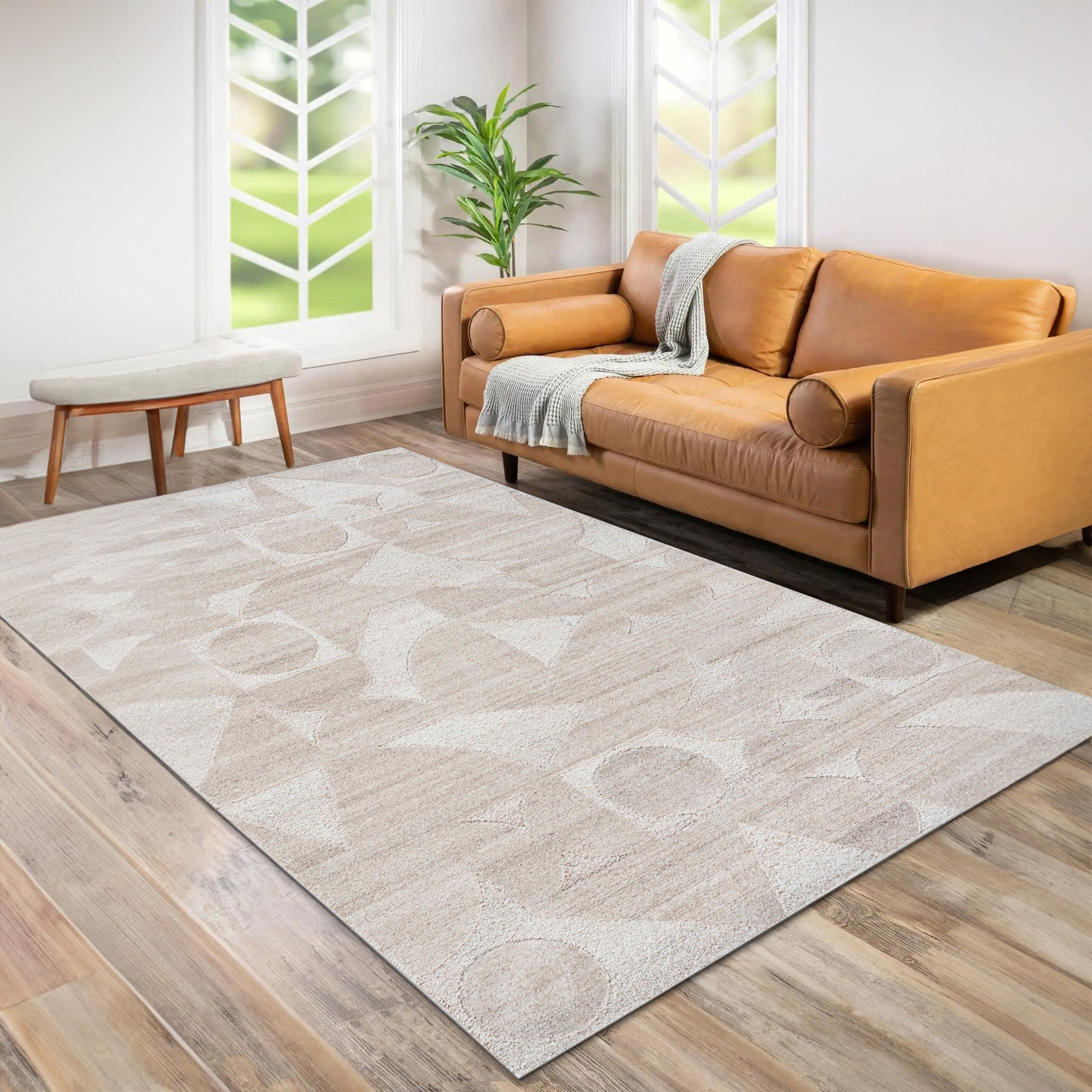 سجادة صوف معنقدة يدويًا بونيتا من كسبة - 200x300 سم-hbxdecorandfurnishings-floorcoverings-rugs-image-1