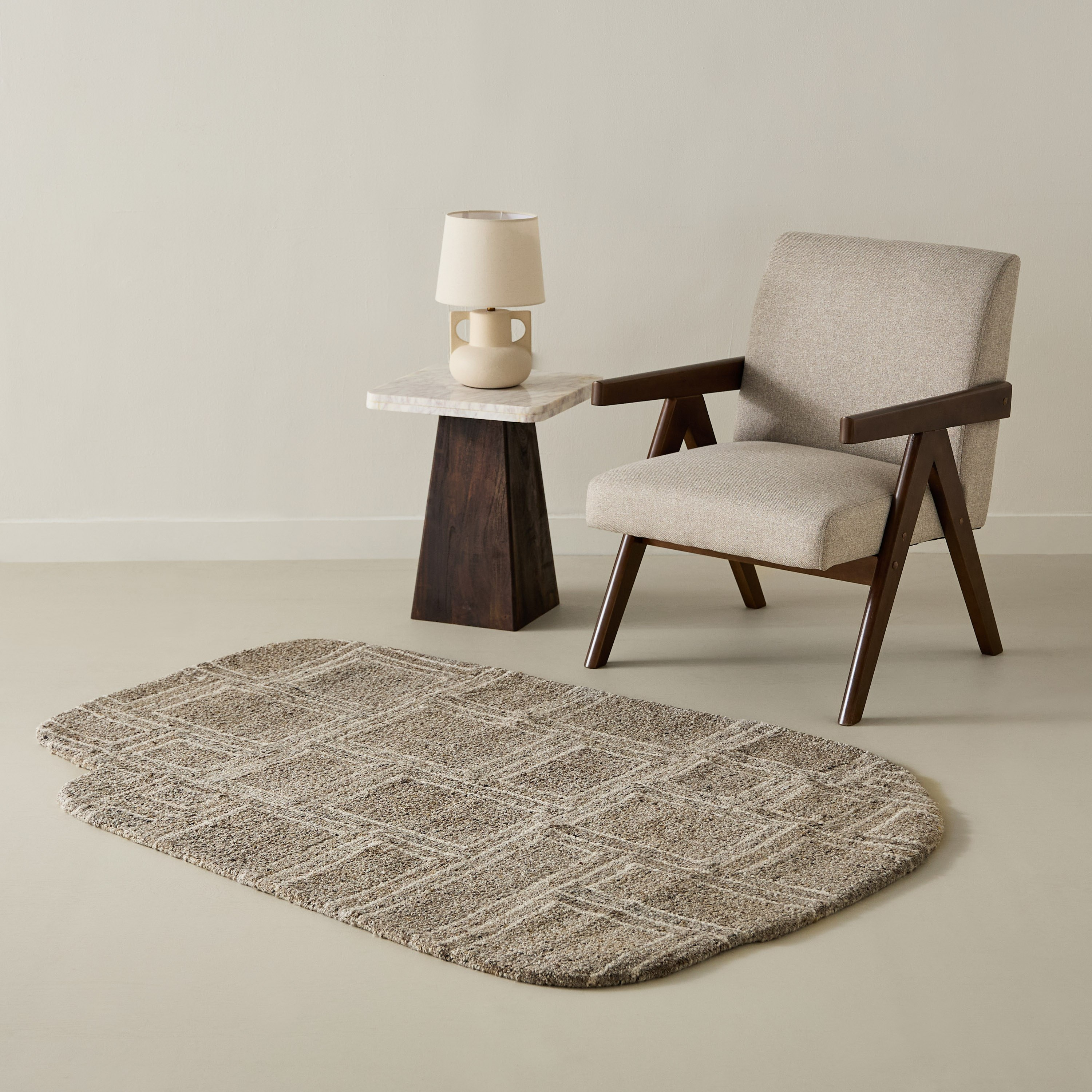 Kasbah Vectro Shaped Handtufted Woollen Rug - 120x170 cm-hbxdecorandfurnishings-floorcoverings-rugs-image-5