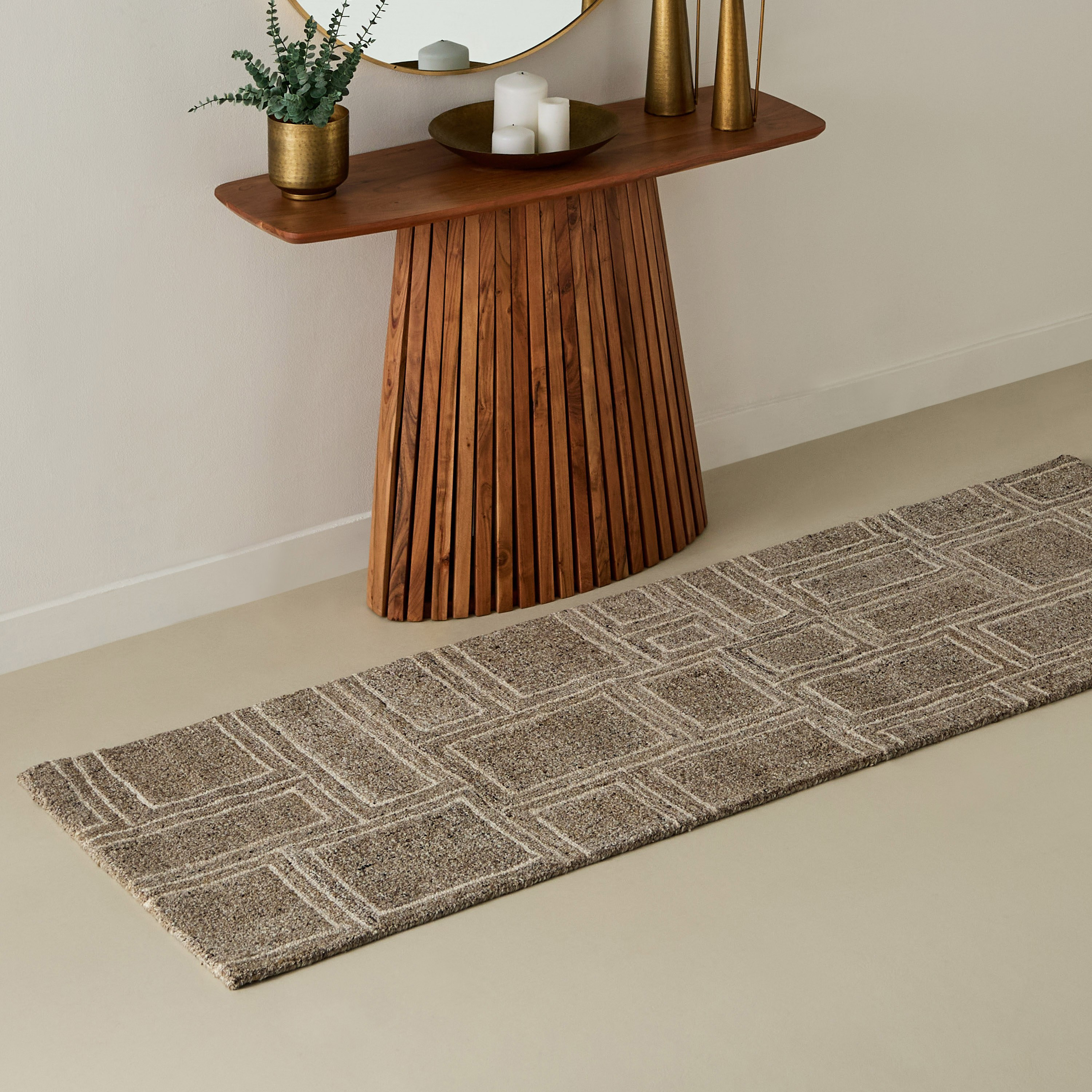 سجادة صوف مصنوعة يدويًا فيكتور من قصبان - 80×230 سم-hbxdecorandfurnishings-floorcoverings-rugs-image-5
