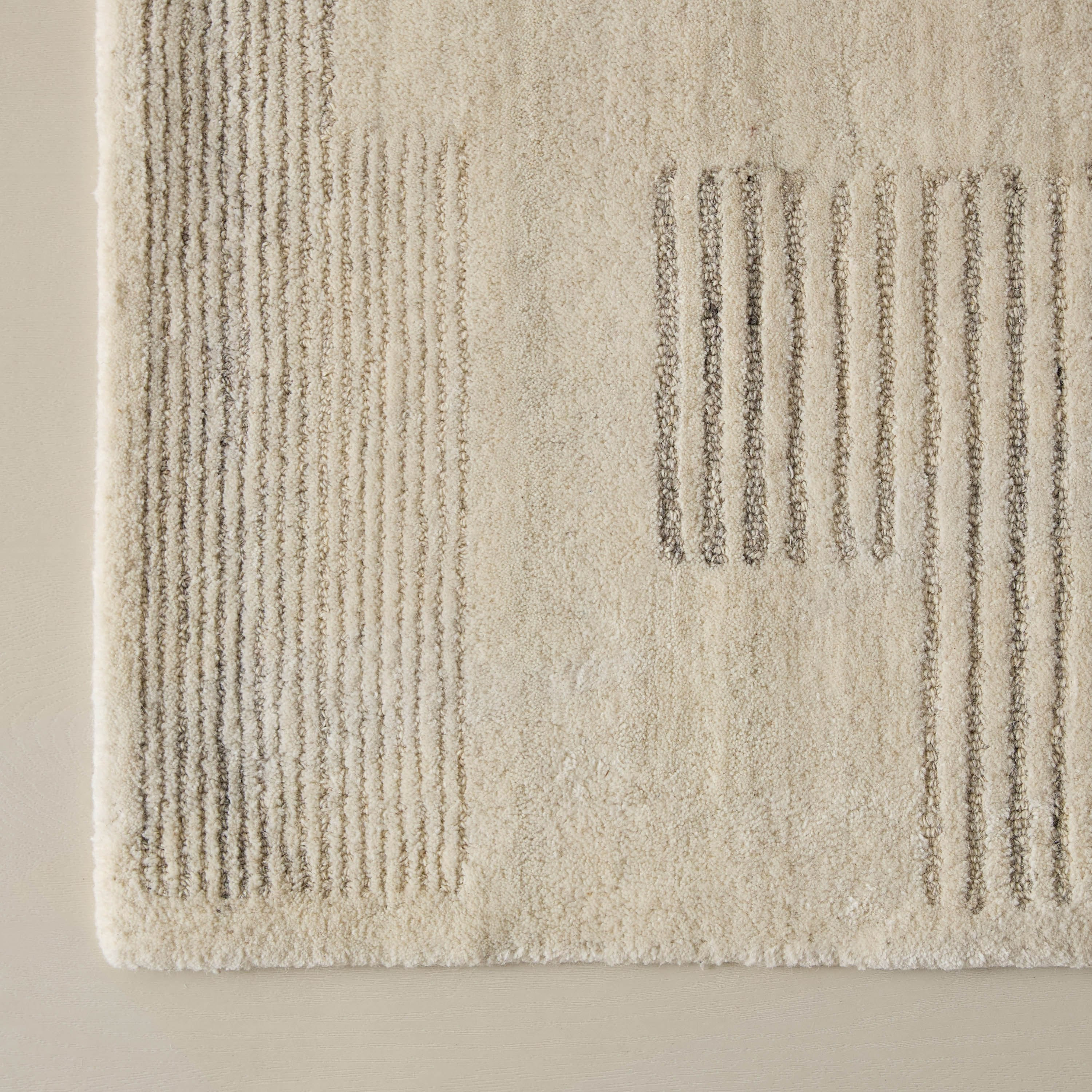 سجادة صوف مصنوعة يدويًا ميثوس من قصبان - 80x230 سم-hbxdecorandfurnishings-floorcoverings-rugs-image-2