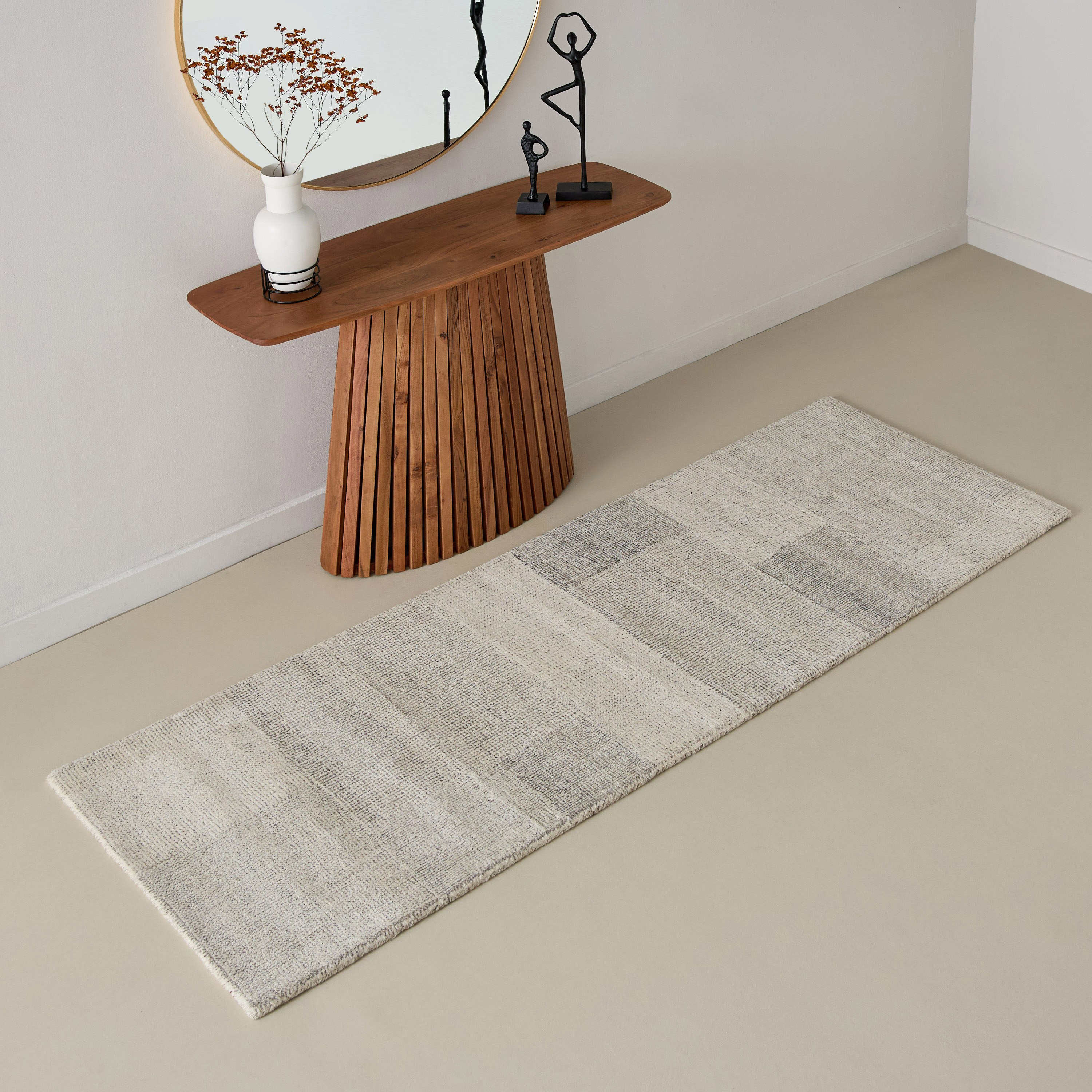 Kasbah Aleka Handtufted Woollen Rug - 80x230 cm-hbxdecorandfurnishings-floorcoverings-rugs-image-1