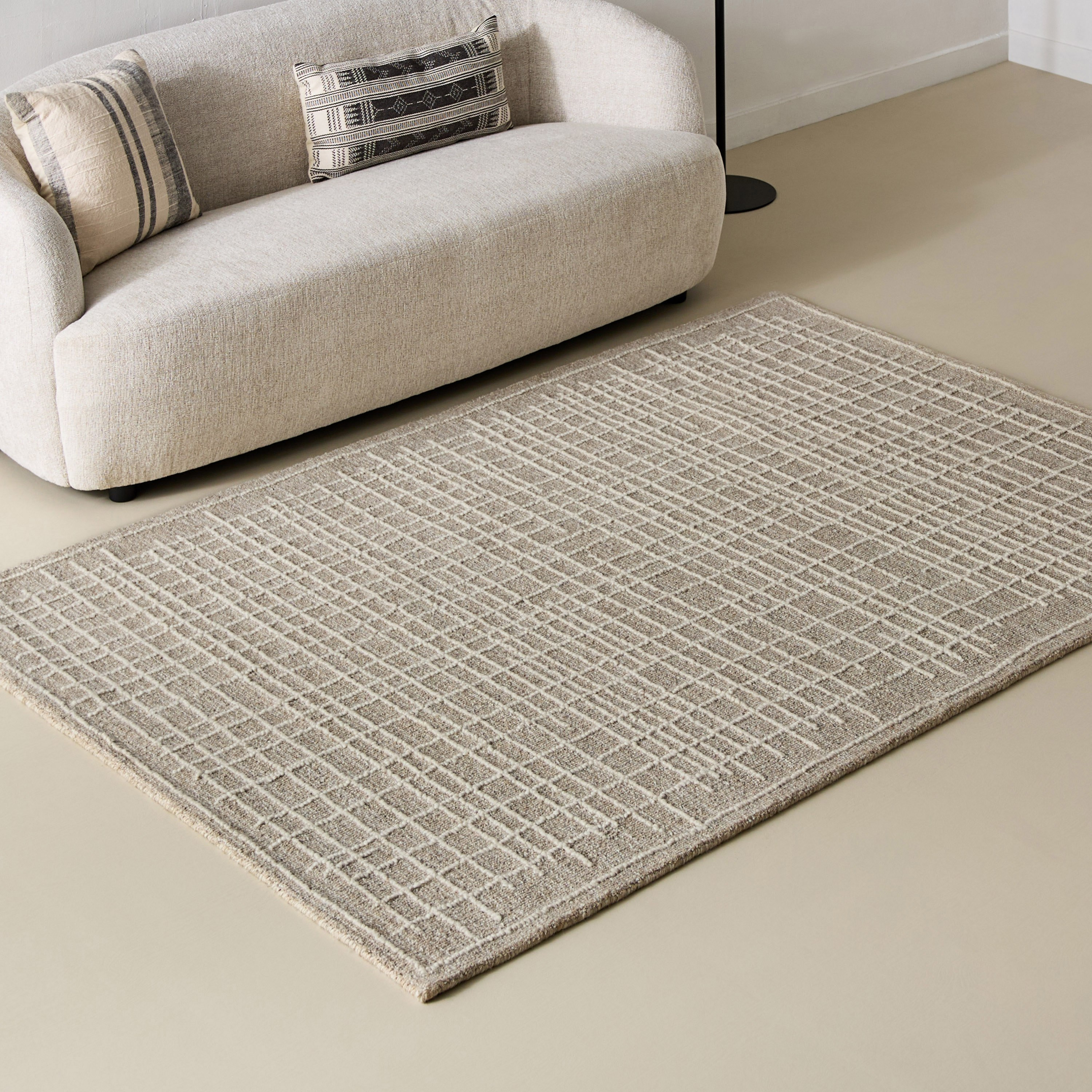 سجادة صوف مصنوعة يدويًا أجات من قصبان - 160x230×350 سم-hbxdecorandfurnishings-floorcoverings-rugs-image-1