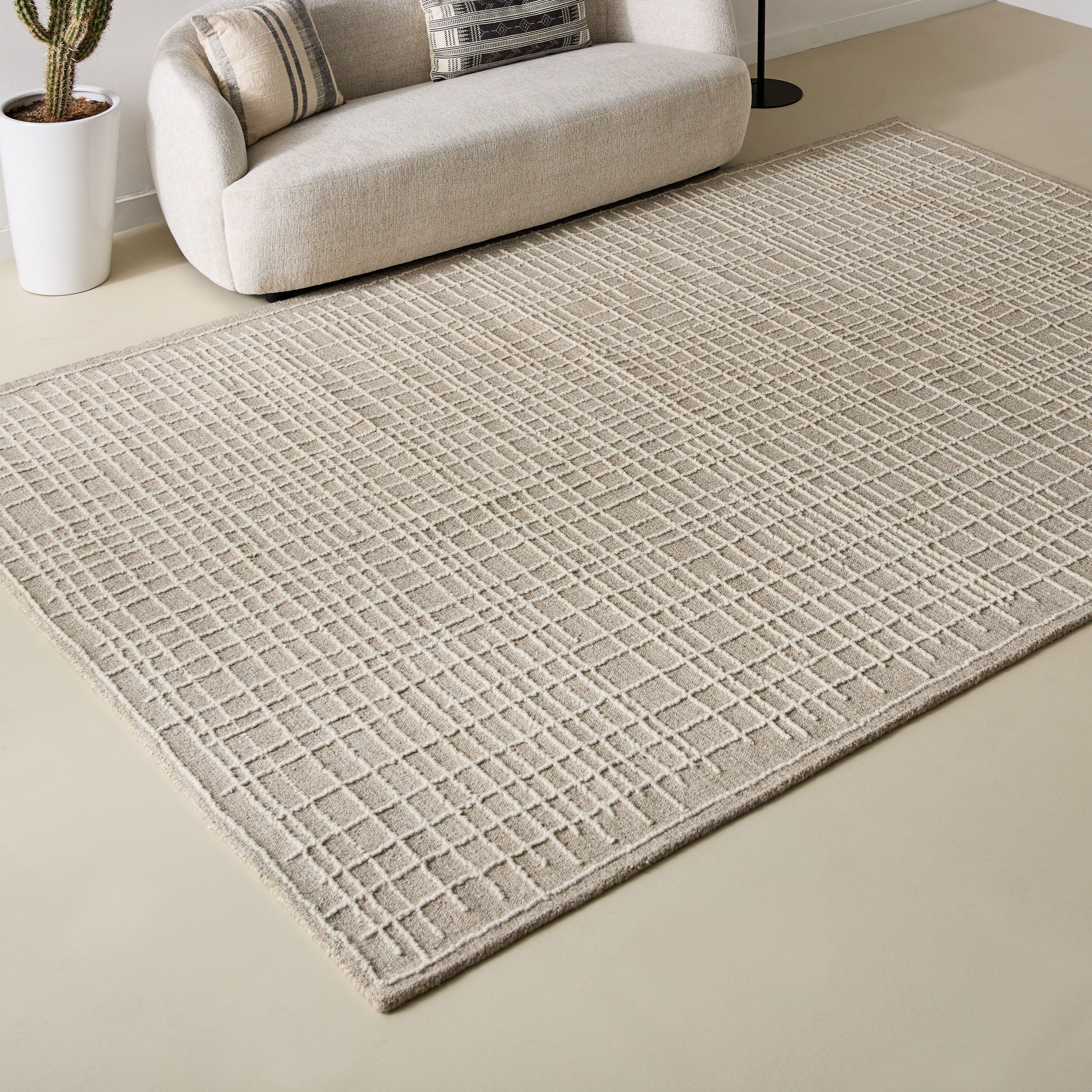 سجادة صوف مصنوعة يدويًا أجات من قصبان- 200x300×350 سم-hbxdecorandfurnishings-floorcoverings-rugs-image-1