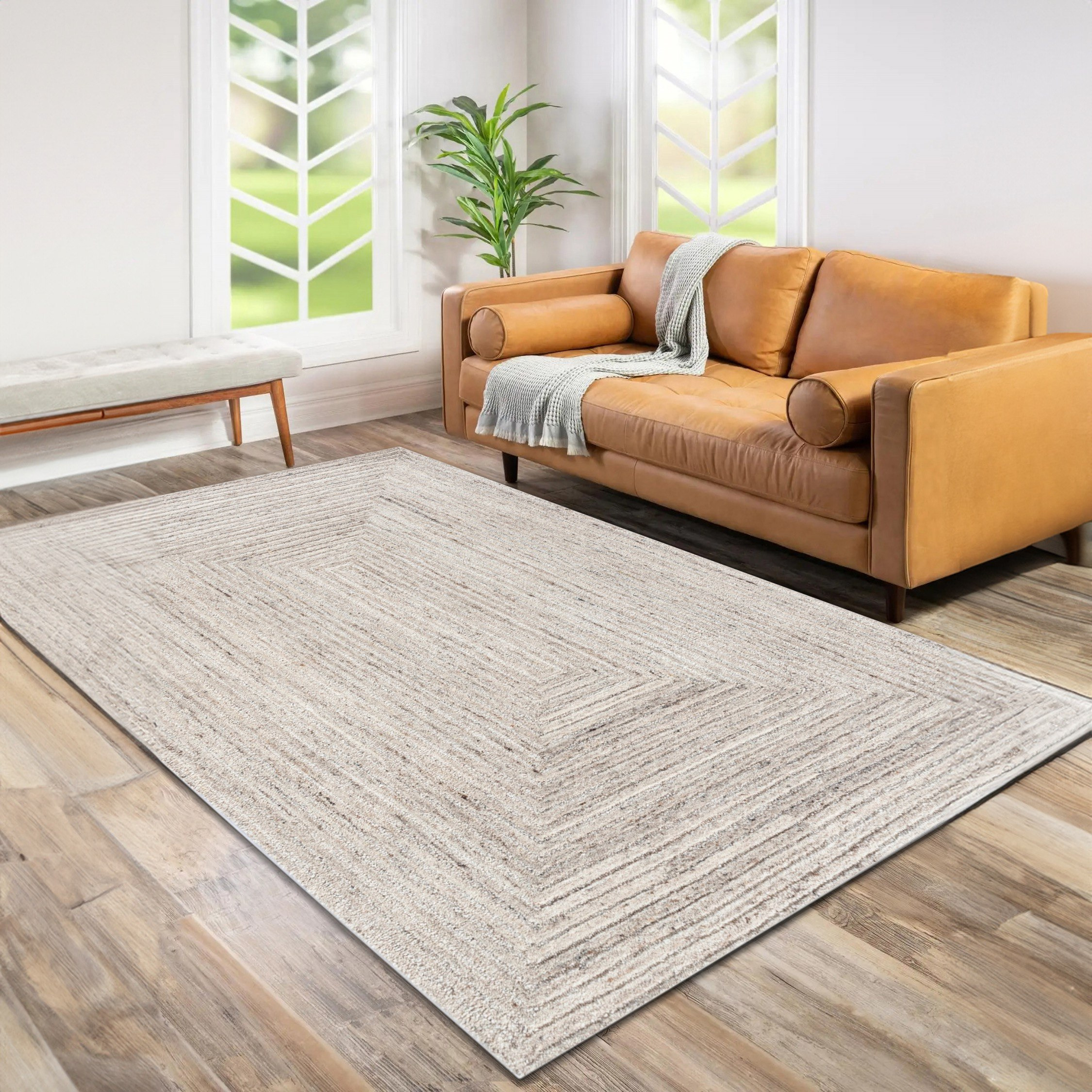 Kasbah Cersei Woollen Handtufted Rug - 200x300 cm-hbxdecorandfurnishings-floorcoverings-rugs-image-1