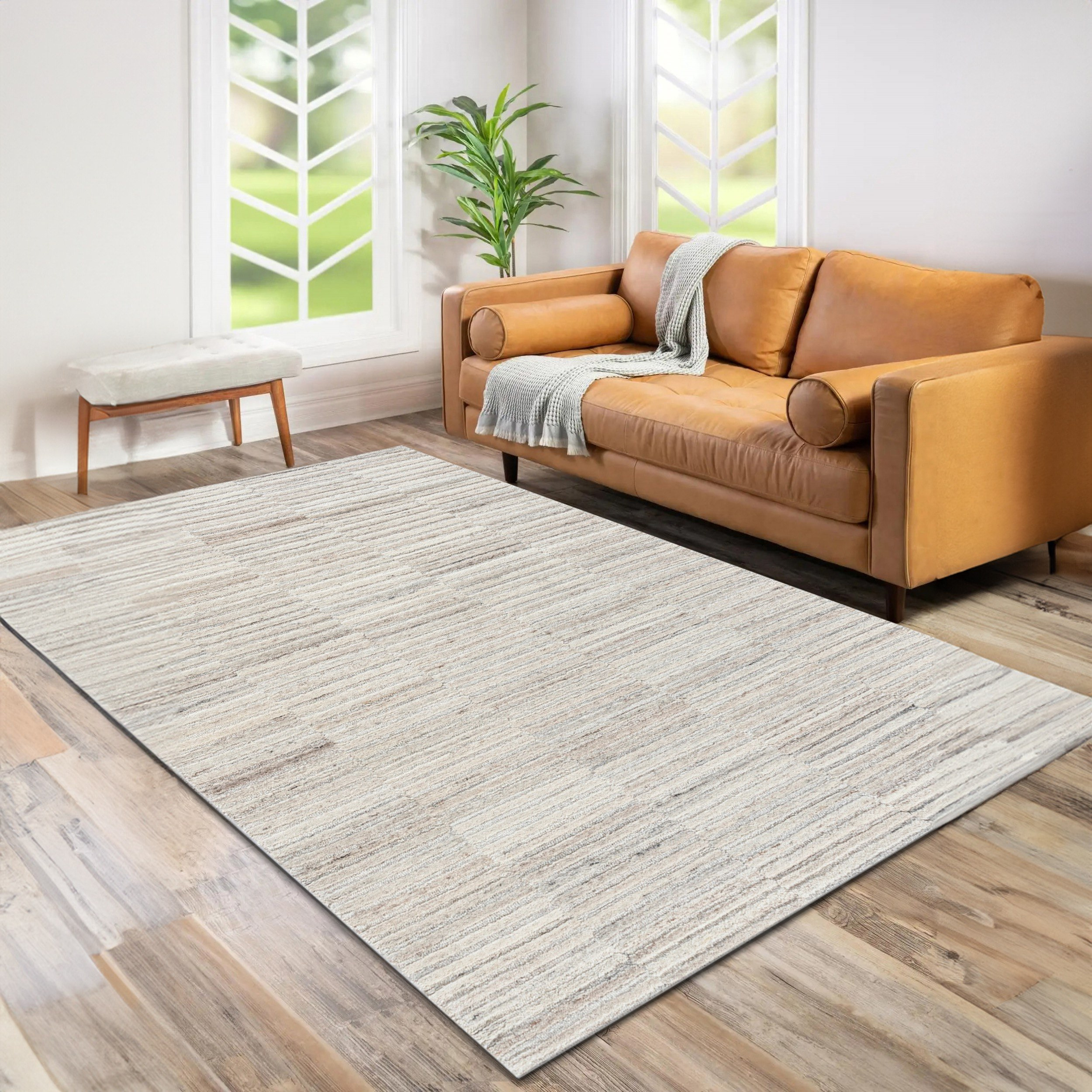 سجادة صوف معنقدة يدويًا أوتيس من قصبة - 120x170 سم-hbxdecorandfurnishings-floorcoverings-rugs-image-1