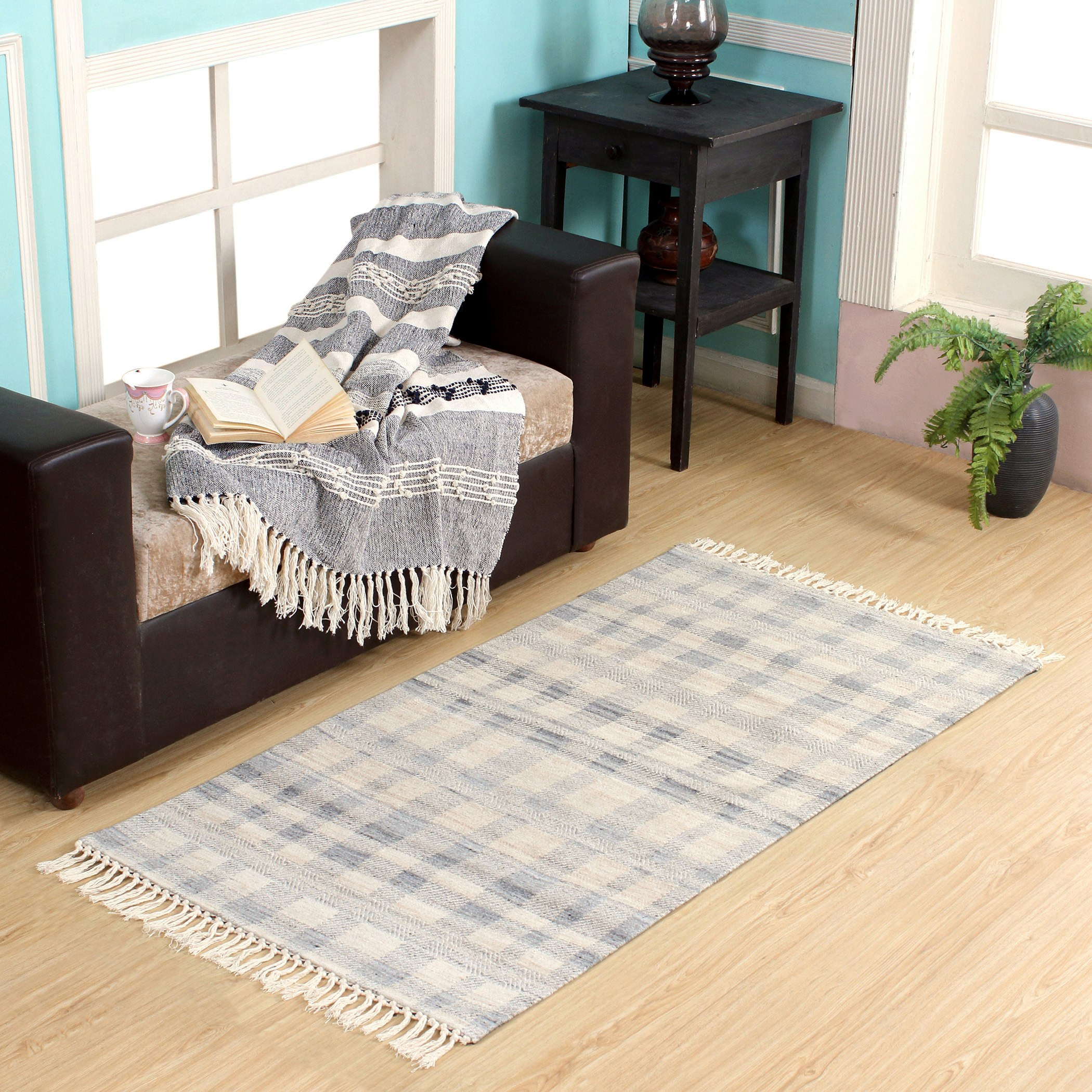 سجادة جاكار صوف من سبانو - 80x150 سم-hbxdecorandfurnishings-floorcoverings-rugs-image-1