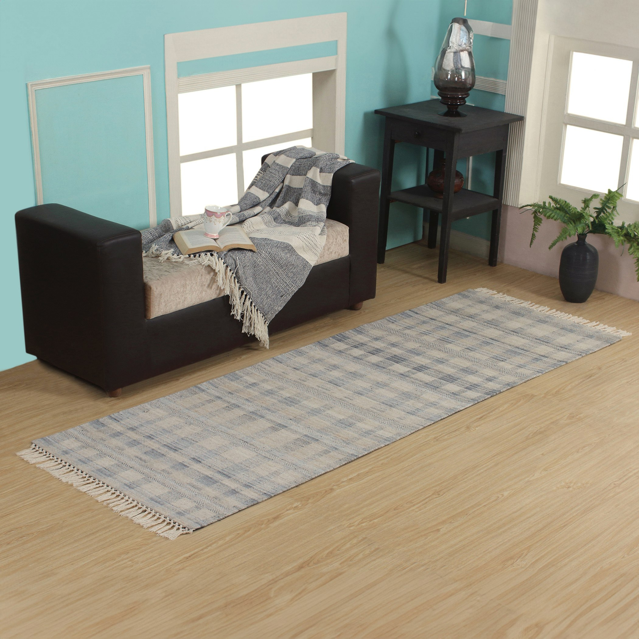 سجادة جاكار صوف من سبانو - 80x230 سم-hbxdecorandfurnishings-floorcoverings-rugs-image-1