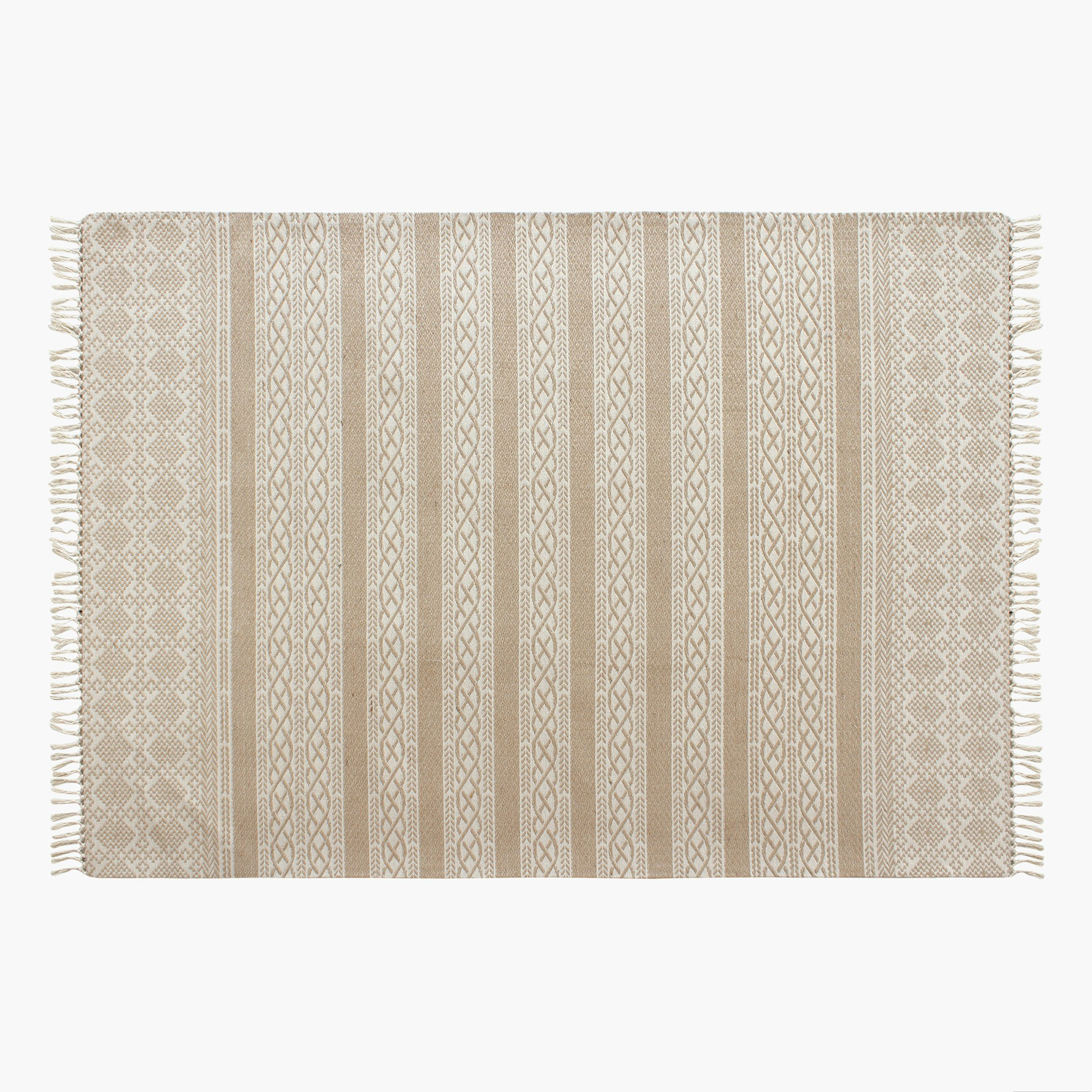 سجادة جوت قطن جاكار من أفيزا - 160x230 سم-hbxdecorandfurnishings-floorcoverings-rugs-image-4