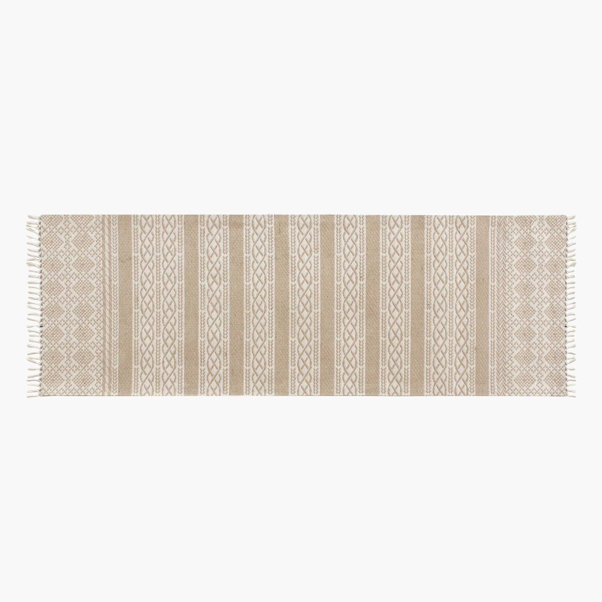 Aveza Jute Cotton Jacquard Rug - 80x230 cm-hbxdecorandfurnishings-floorcoverings-rugs-image-4