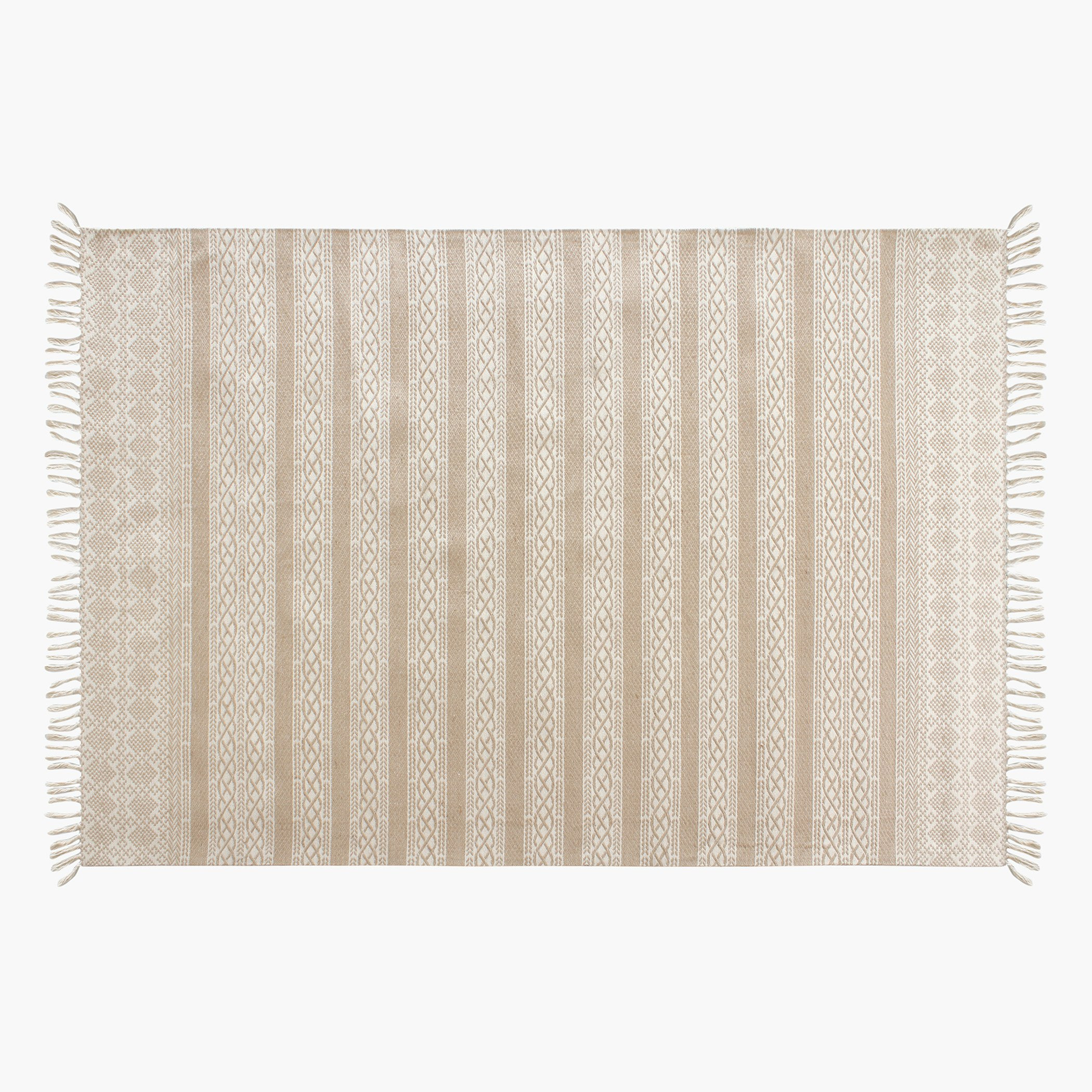 سجادة جوت قطن جاكار من أفيزا - 200x300 سم-hbxdecorandfurnishings-floorcoverings-rugs-image-4