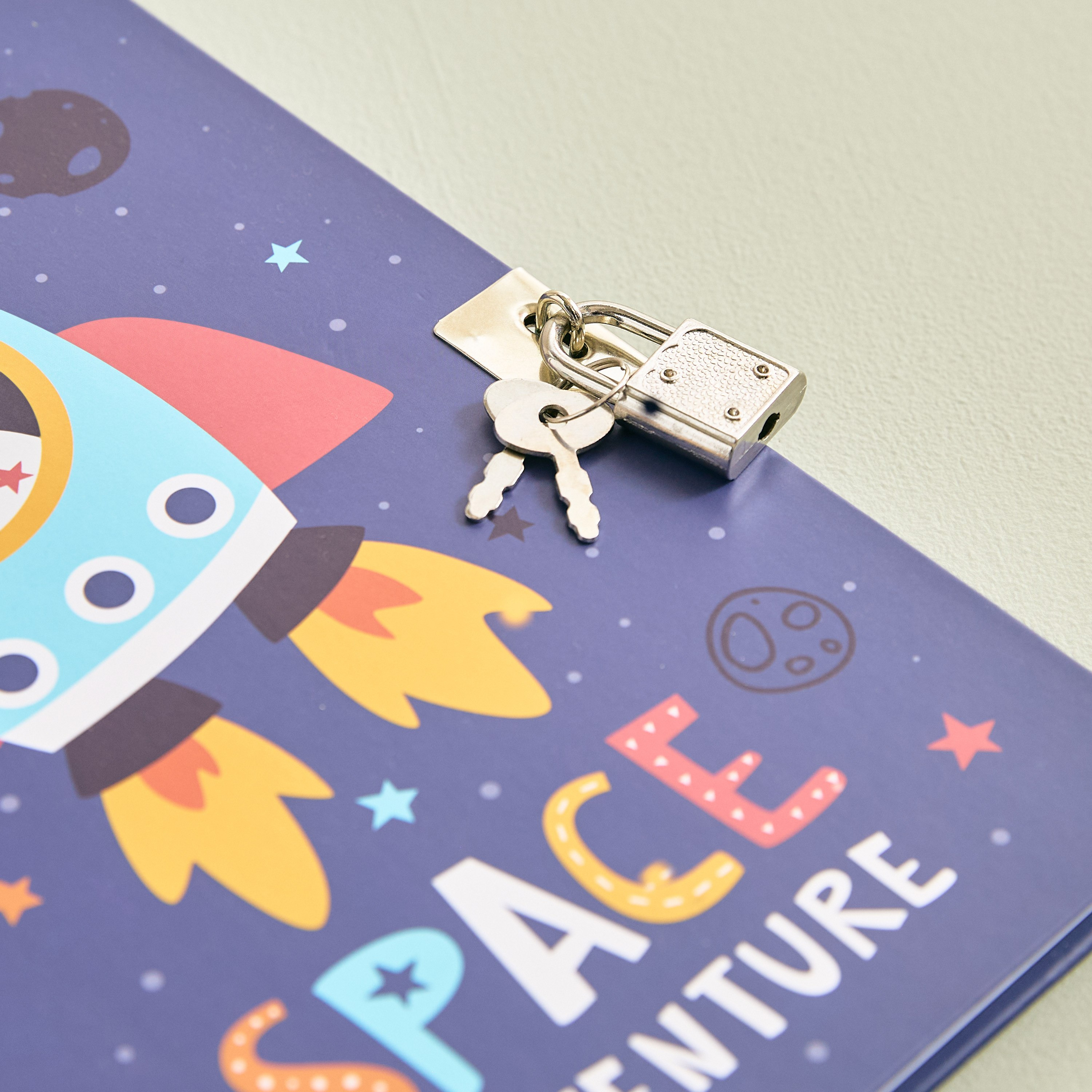 Scribble Rocket 80-Sheet Lockable A5 Notebook - 15x22 cm-hbxkidsandyouth-playroom-stationery-image-3