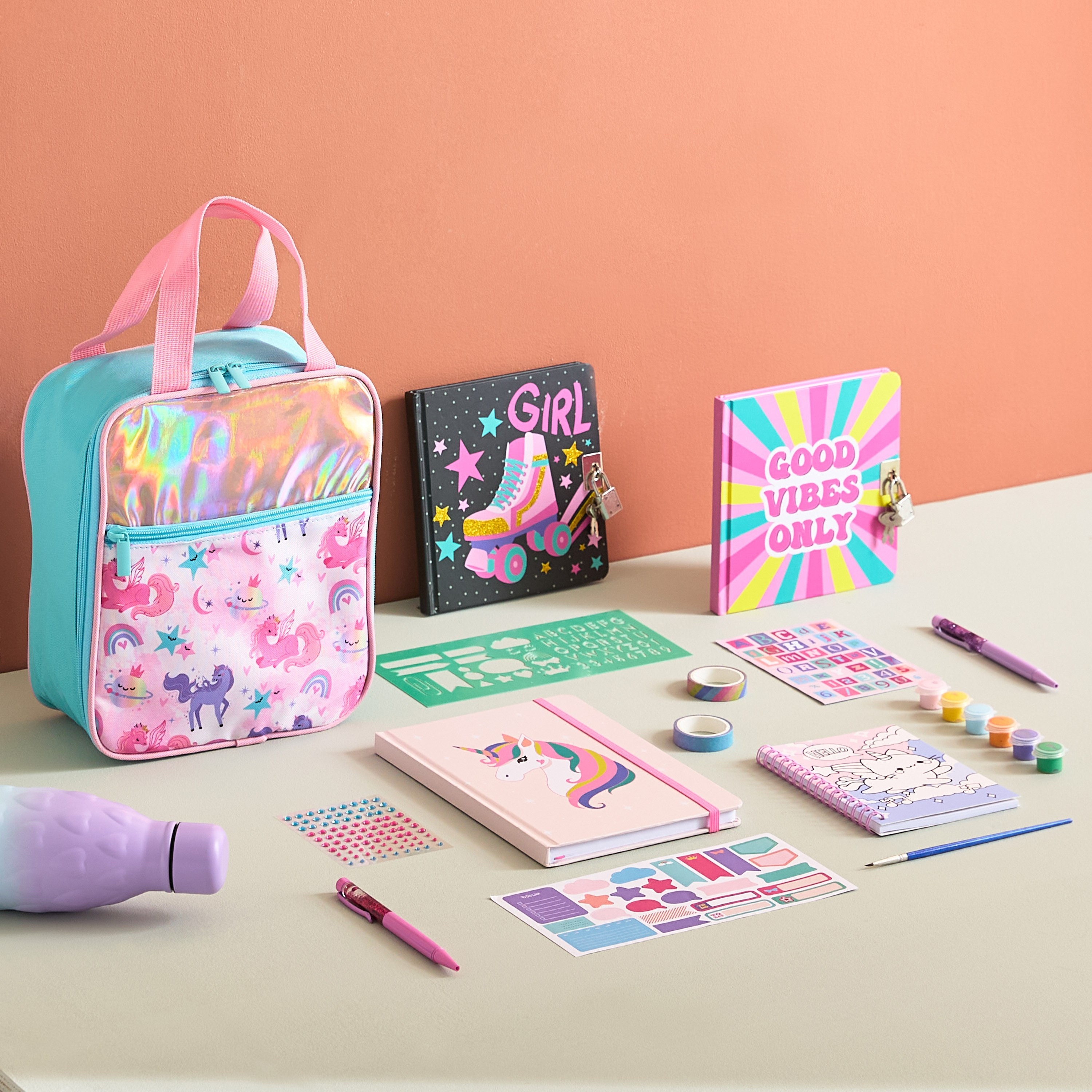 دفتر ملاحظات 80 ورقة قابل للقفل جود فايبس من سكريبل - 15x15 سم-hbxkidsandyouth-playroom-stationery-image-4