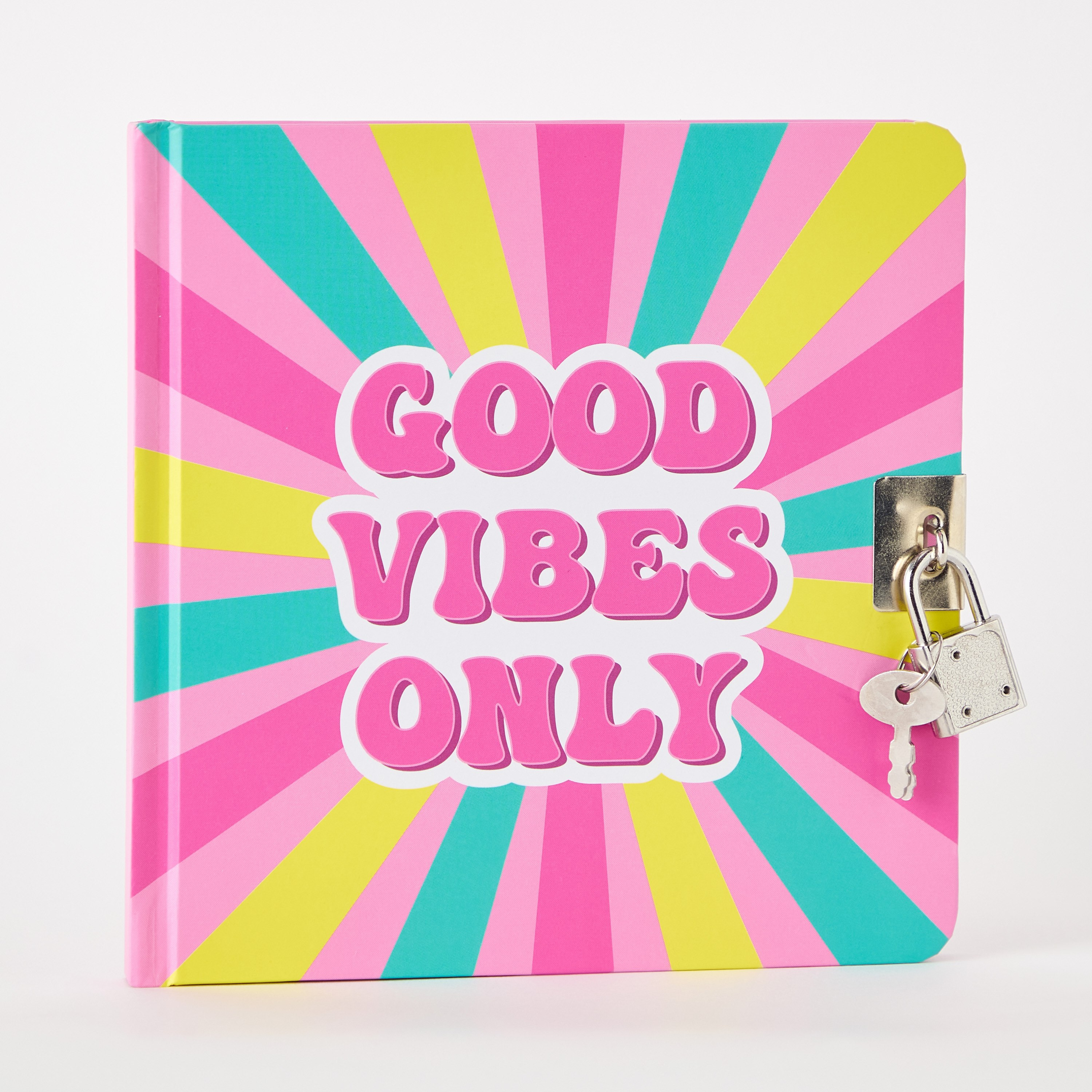 دفتر ملاحظات 80 ورقة قابل للقفل جود فايبس من سكريبل - 15x15 سم-hbxkidsandyouth-playroom-stationery-image-5