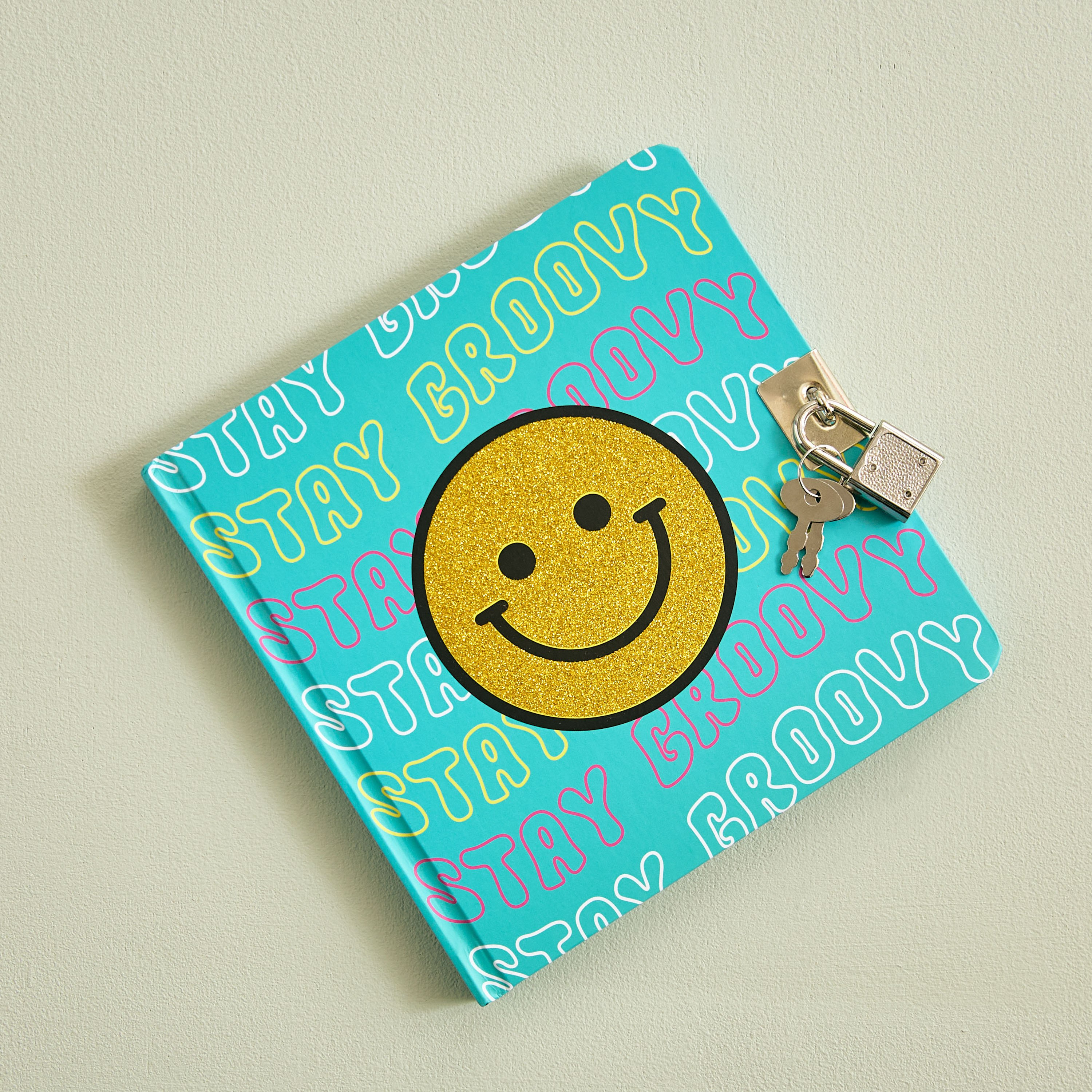 Scribble Smiley 80-Sheet Lockable Notebook - 15x15 cm-hbxkidsandyouth-playroom-stationery-image-1