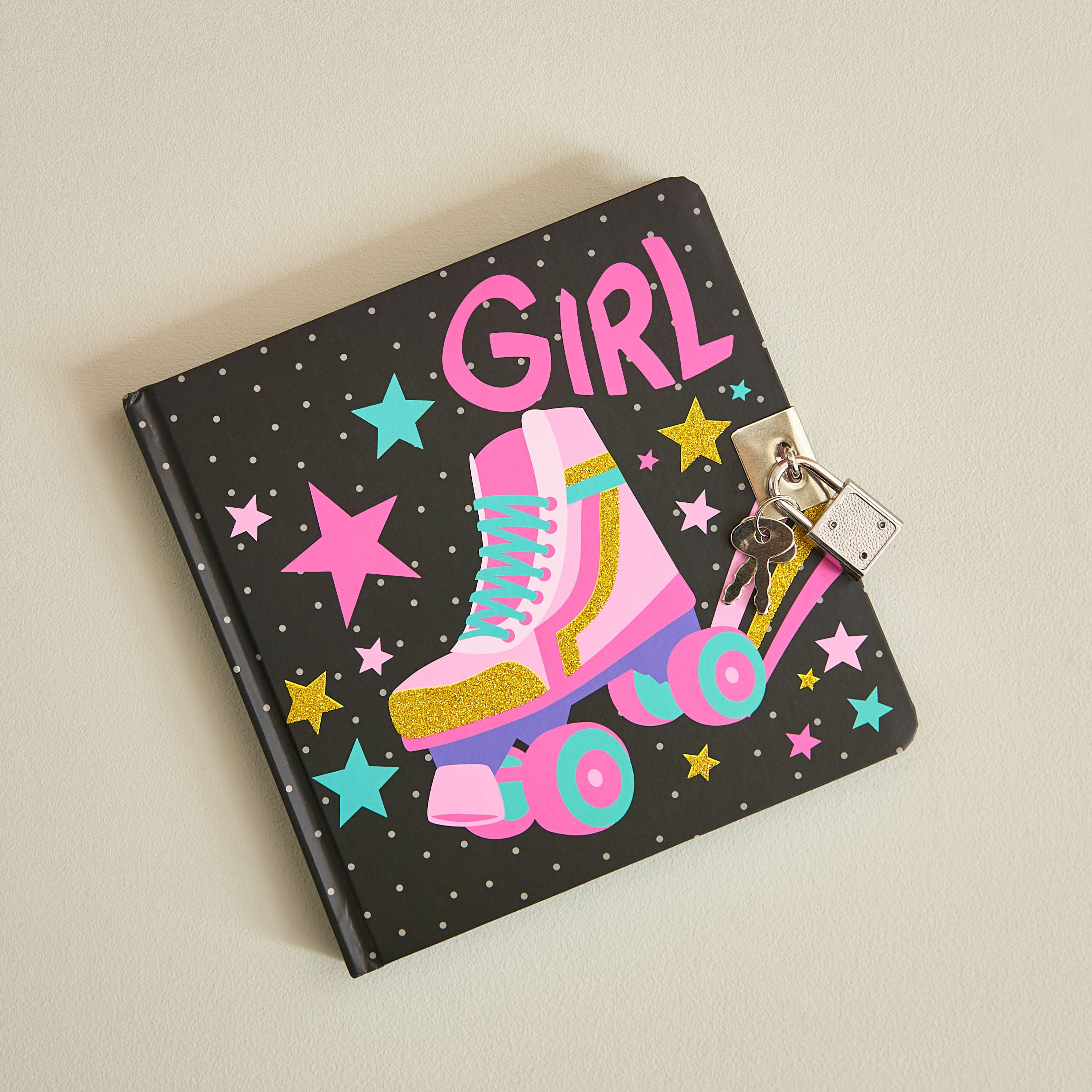 دفتر ملاحظات 80 ورقة قابل للقفل جو جيرل من سكريبل - 15x15 سم-hbxkidsandyouth-playroom-stationery-image-1