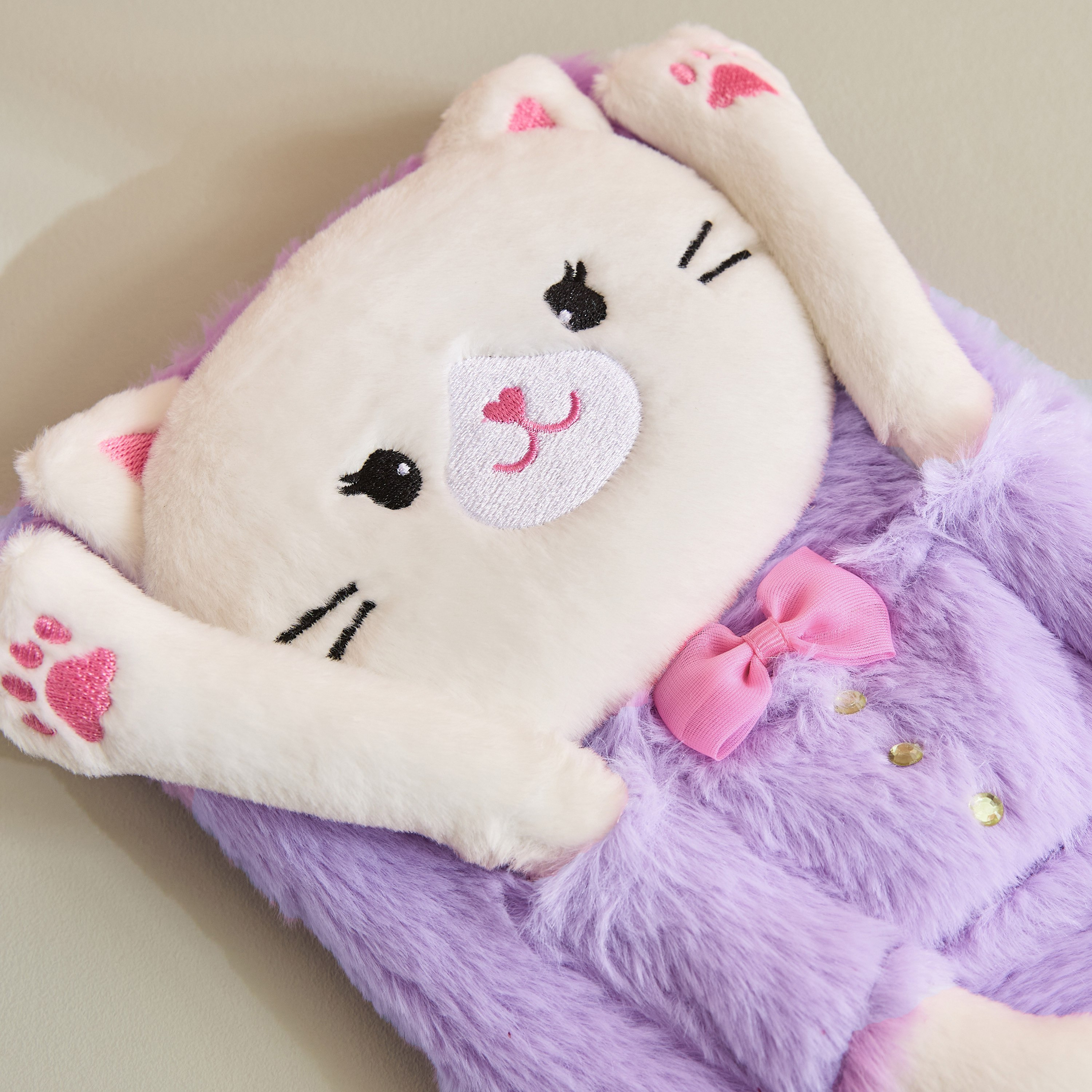 دفتر ملاحظات A5 مخملي 80 ورقة كيتي من سكريبل - 15x22 سم-hbxkidsandyouth-playroom-stationery-image-3
