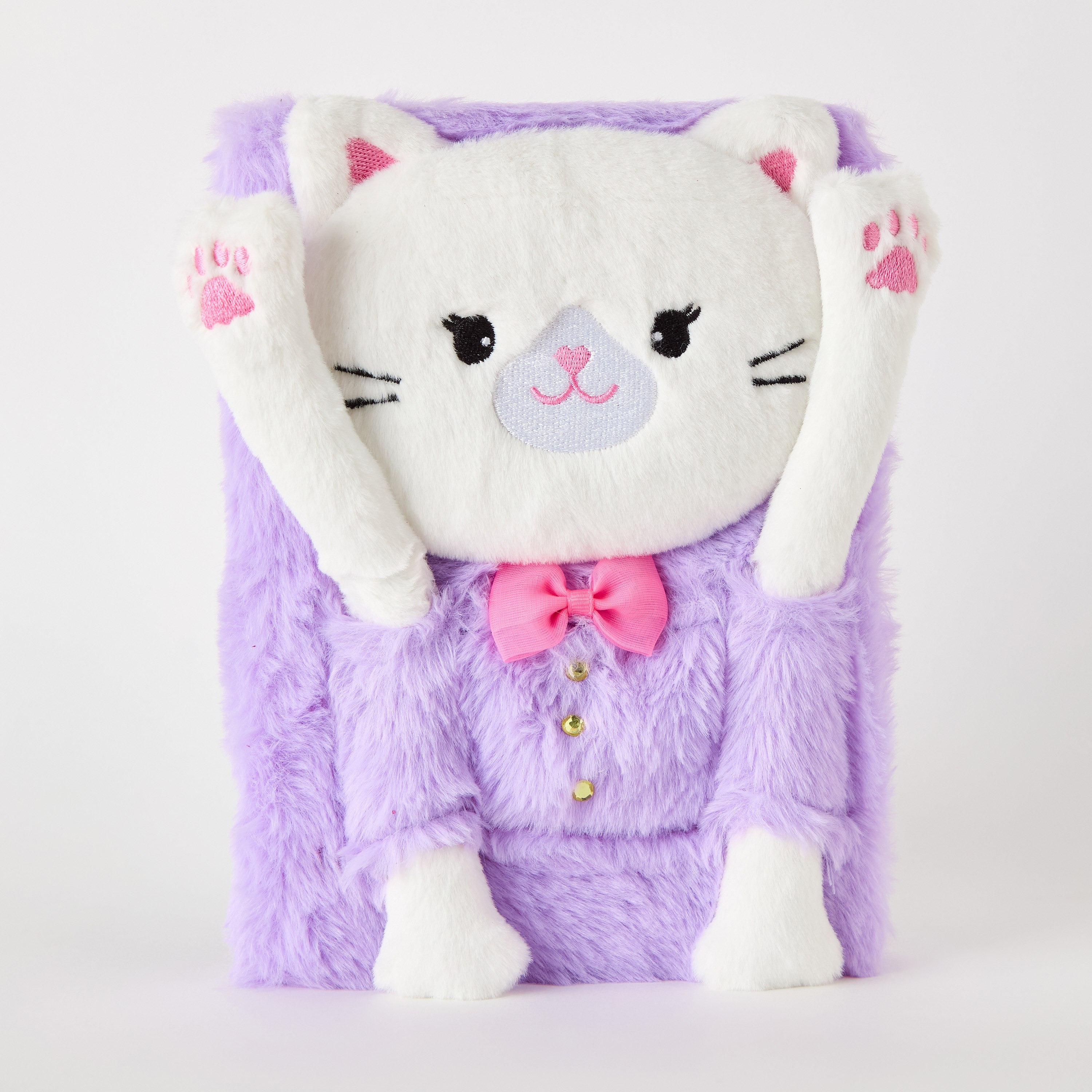 دفتر ملاحظات A5 مخملي 80 ورقة كيتي من سكريبل - 15x22 سم-hbxkidsandyouth-playroom-stationery-image-5