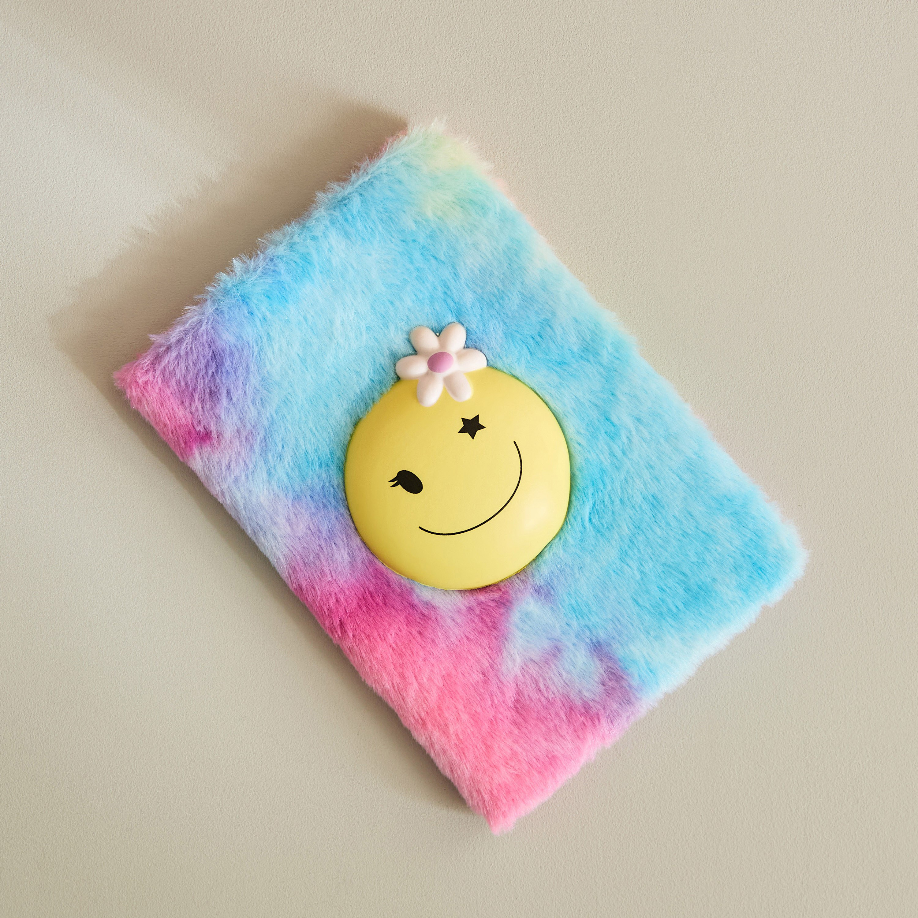 Scribble Smile 80-Sheet A5 Plush Notebook - 15x22 cm-hbxkidsandyouth-playroom-stationery-image-1