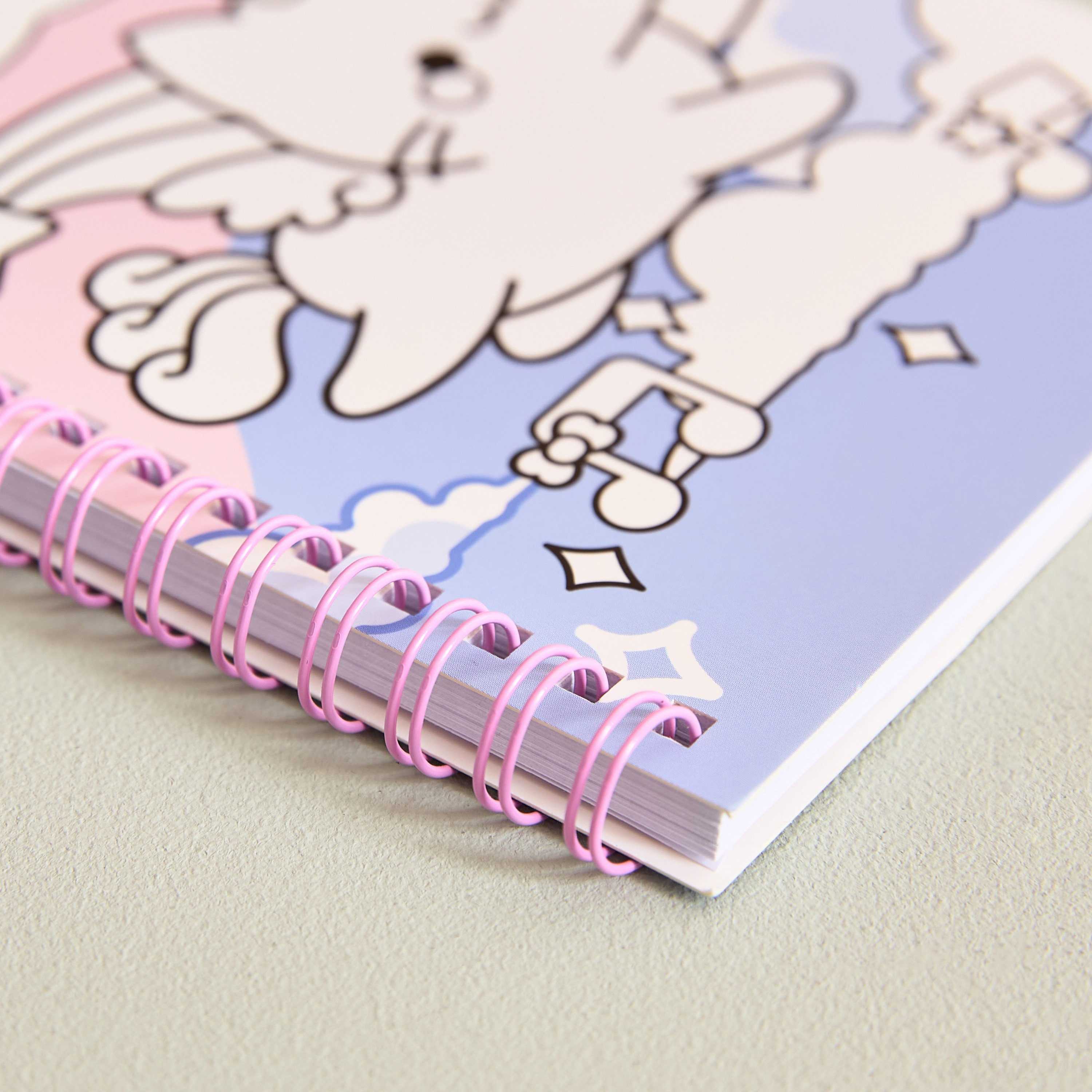 Scribble Cat 5-Piece Notebook Set - 23x19x2 cm-hbxkidsandyouth-playroom-stationery-image-4