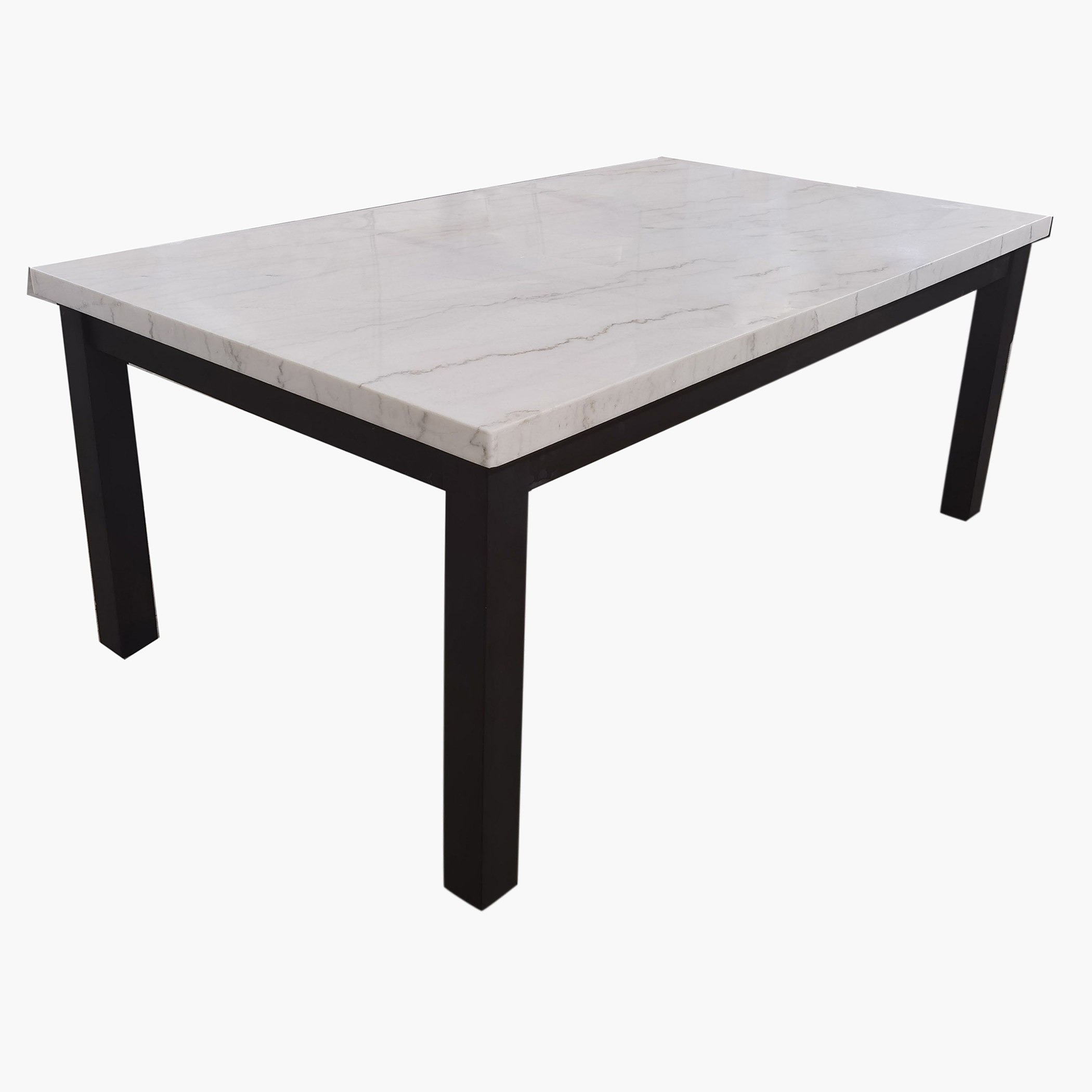 Orlando 6-Seater Marble Top Dining Table Set-hbxfurniture-diningtablesandsets-diningsets-sixseater-image-2