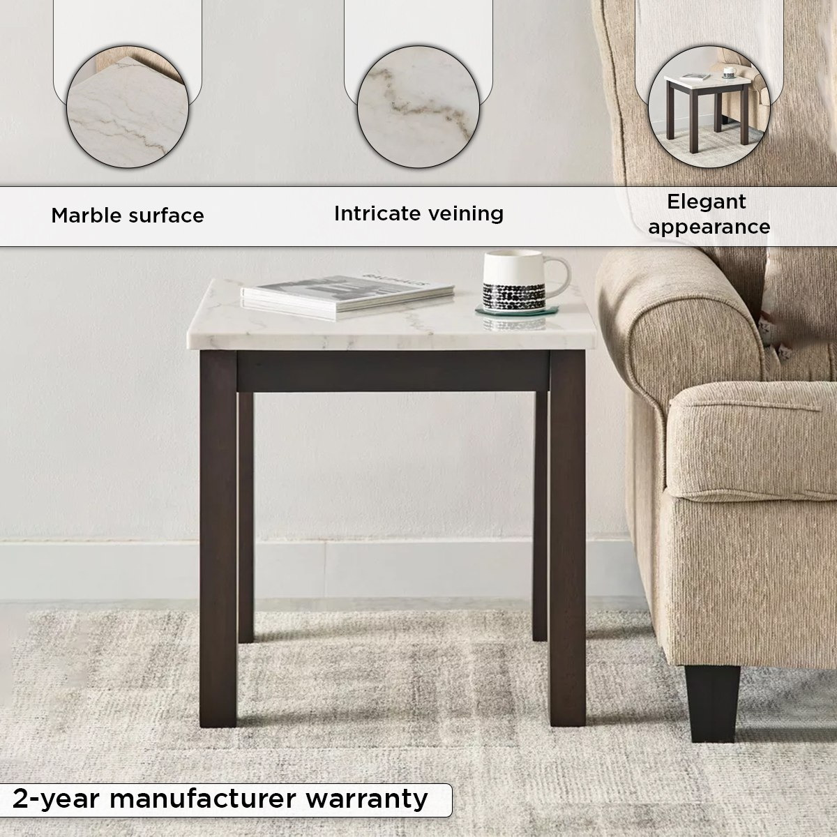طاولة جانبية بسطح من الرخام الأصلي من أورلاندو-hbxfurniture-livingroom-endtables-image-4