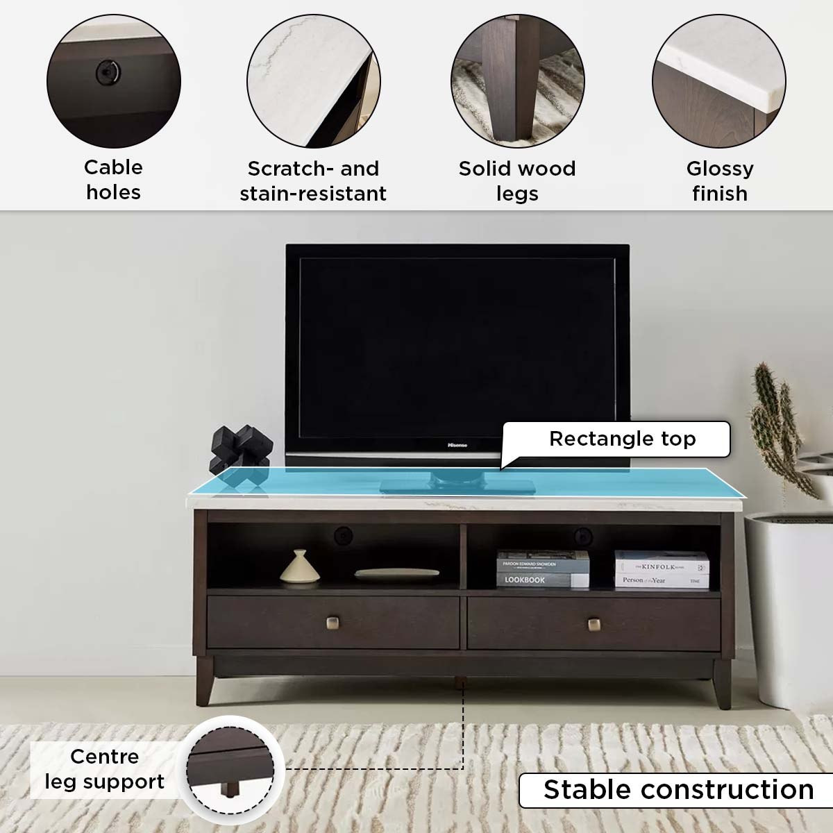 Orlando 1.6 Metre High TV Unit with Genuine Marble Top for TVs up to 70 inches-hbxlivingroom-mediaunitsandstorage-tvunits-image-12