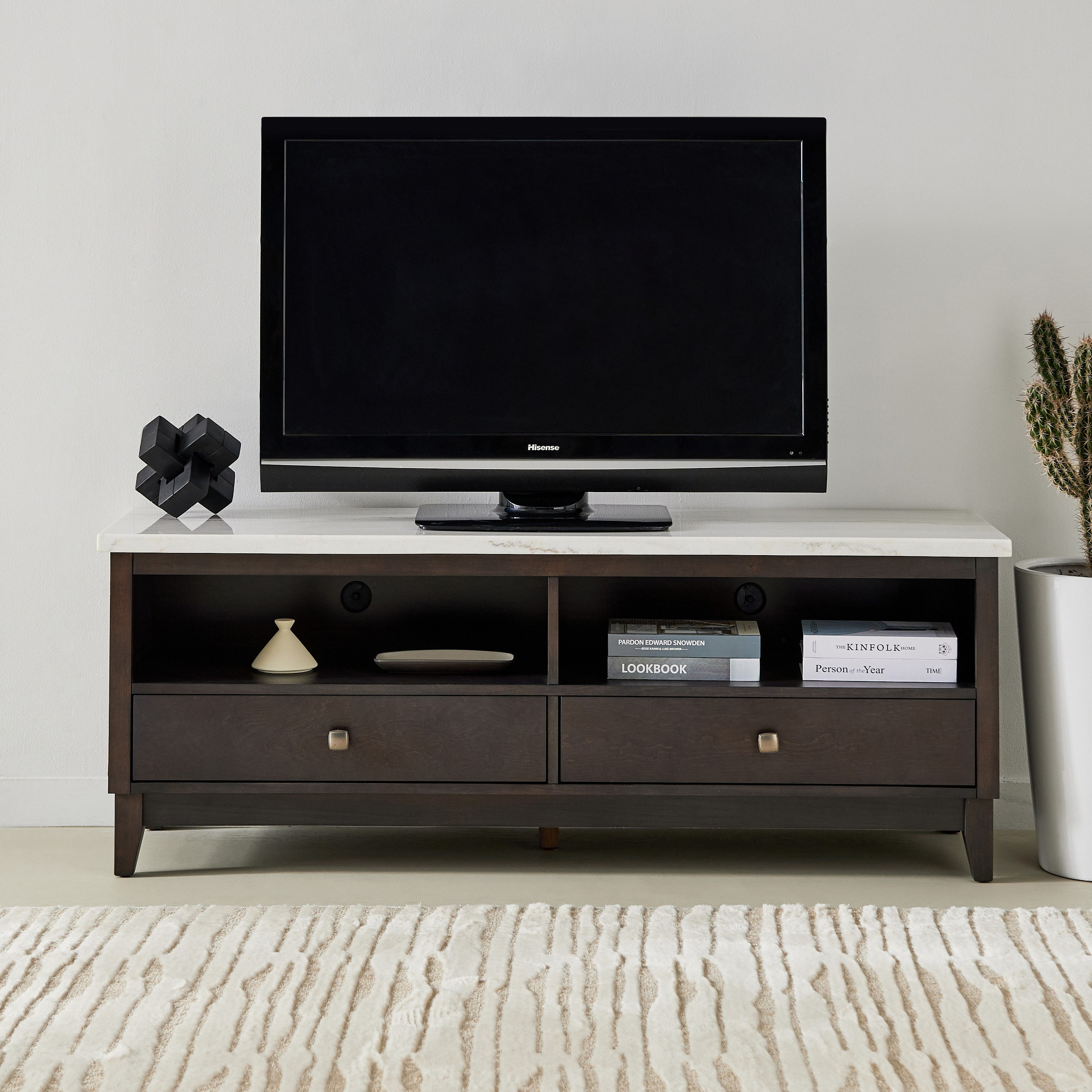 Orlando 1.6 Metre High TV Unit with Genuine Marble Top for TVs up to 70 inches-hbxlivingroom-mediaunitsandstorage-tvunits-image-2