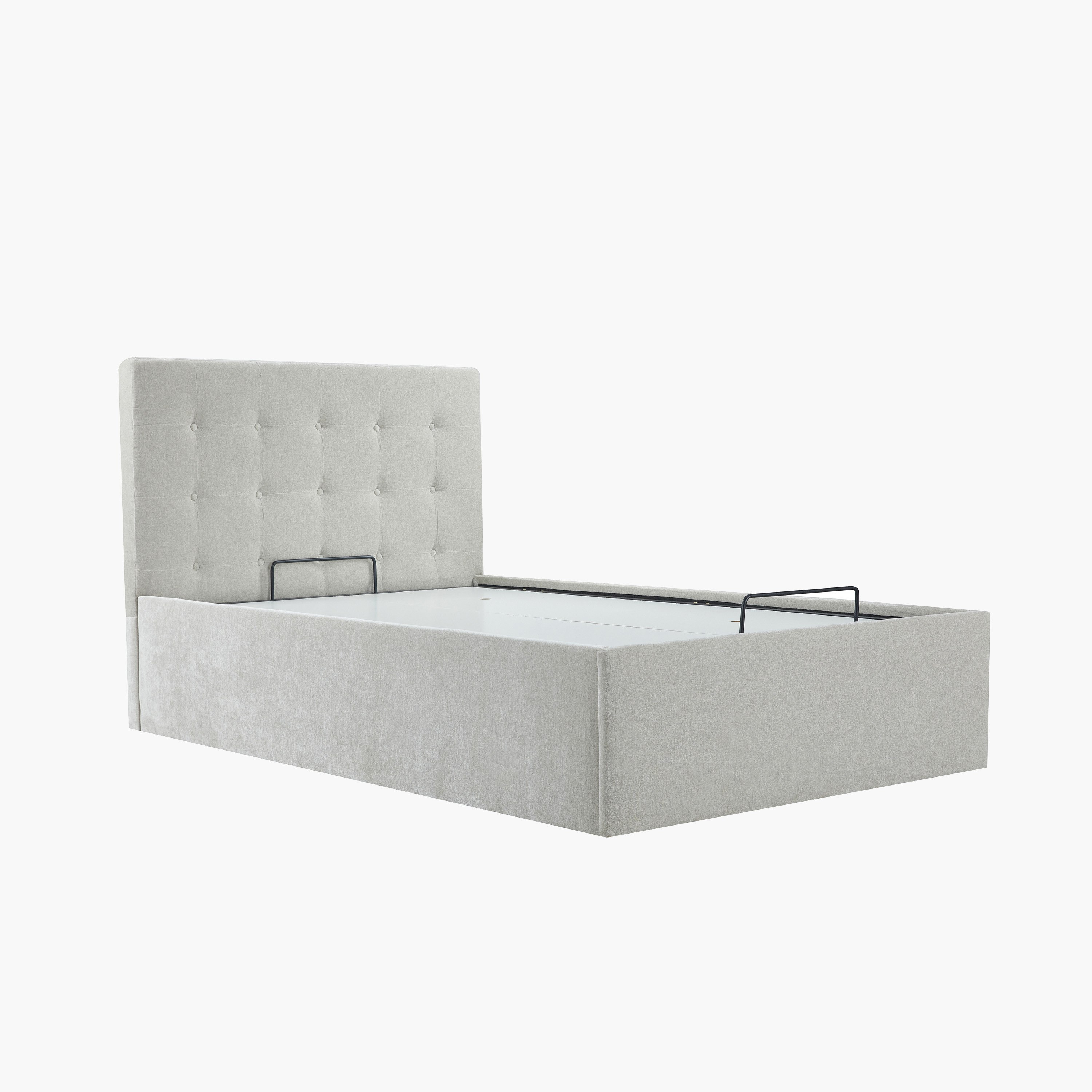 سرير توين بمساحة تخزين هيدروليك ذكية من أورلاندو - 120x200 سم-hbxbedroom-bedsandbedsets-upholsteredbeds-twin-image-4