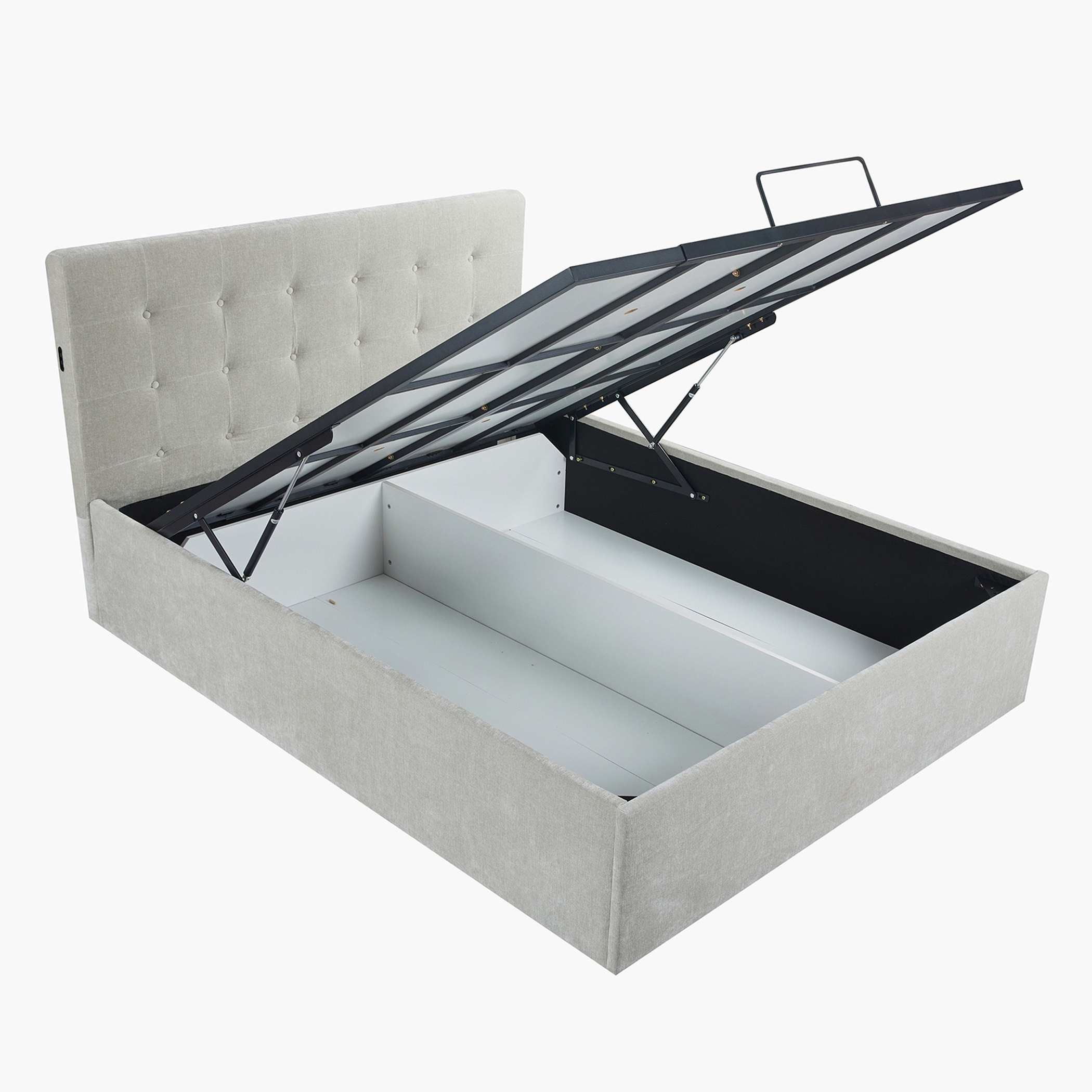 سرير كوين بمساحة تخزين هيدروليك ذكية من أورلاندو - 160x200 سم-hbxbedroom-bedsandbedsets-beds-queen-image-4