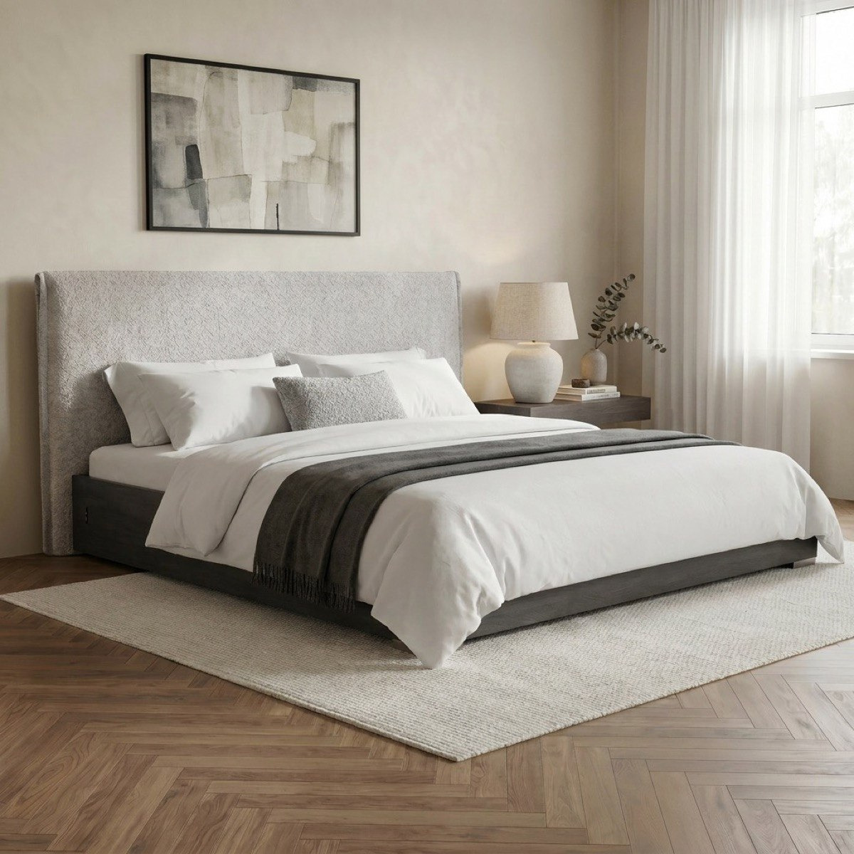 Cambridge Neo Smart 5-Piece Super King Bedroom Set - 200x200 cm-hbxbedroom-bedsandbedsets-bedroomsets-superking-image-1