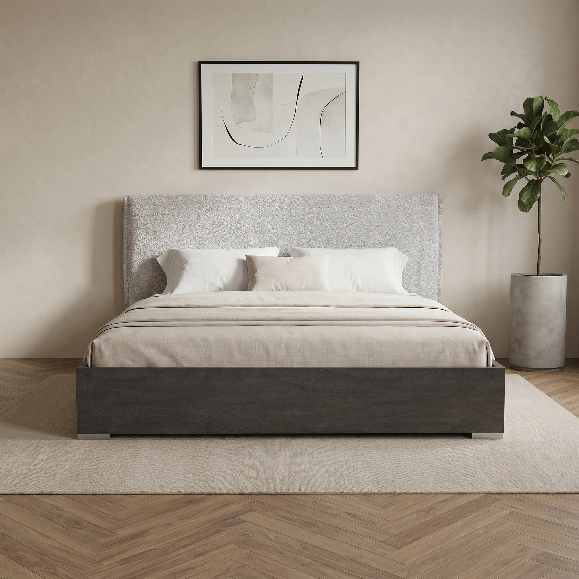 Cambridge Neo Smart 5-Piece Super King Bedroom Set - 200x200 cm-hbxbedroom-bedsandbedsets-bedroomsets-superking-image-3