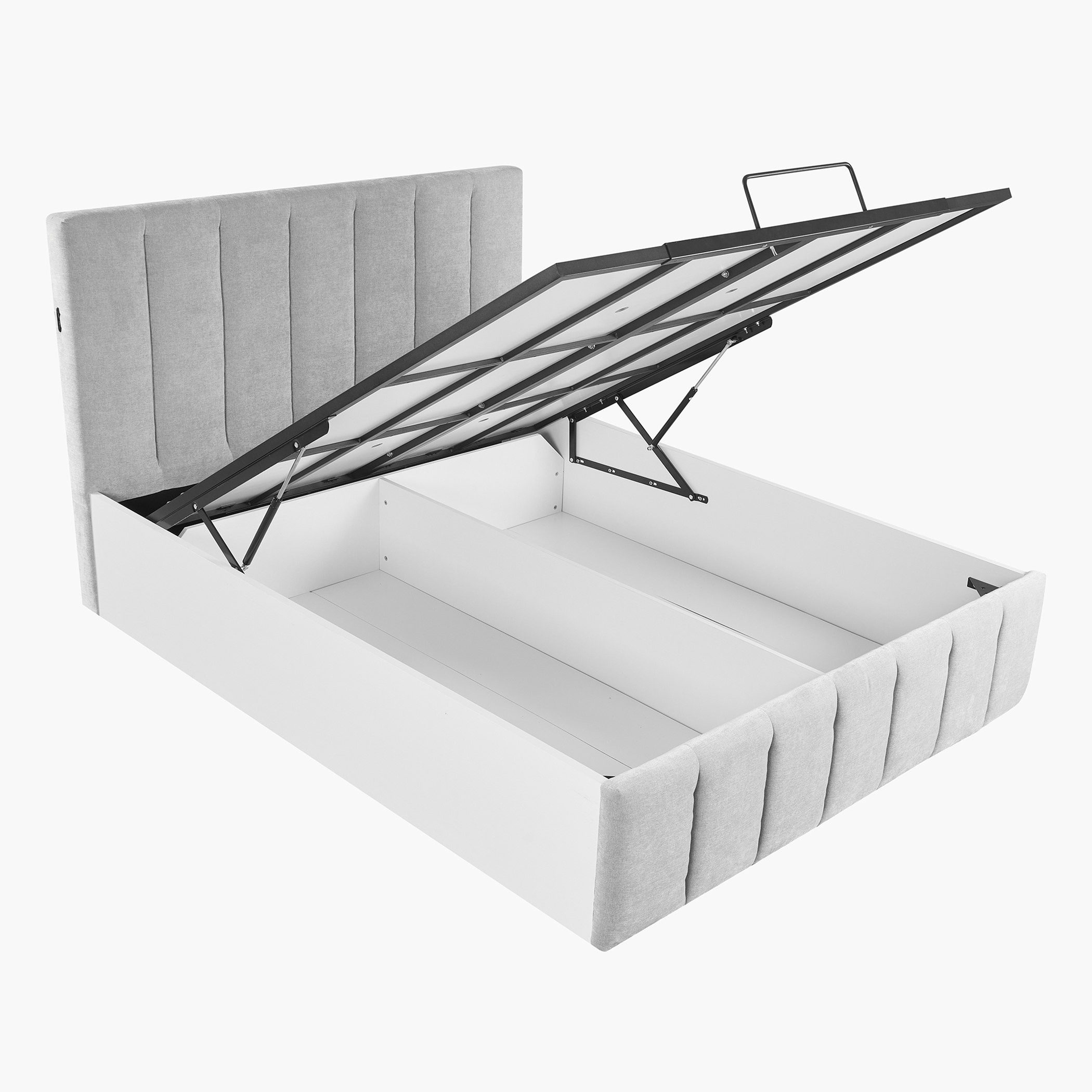 سرير كوين بمساحة تخزين هيدروليك ذكية من أفالون - 160x200 سم-hbxbedroom-bedsandbedsets-beds-queen-image-5