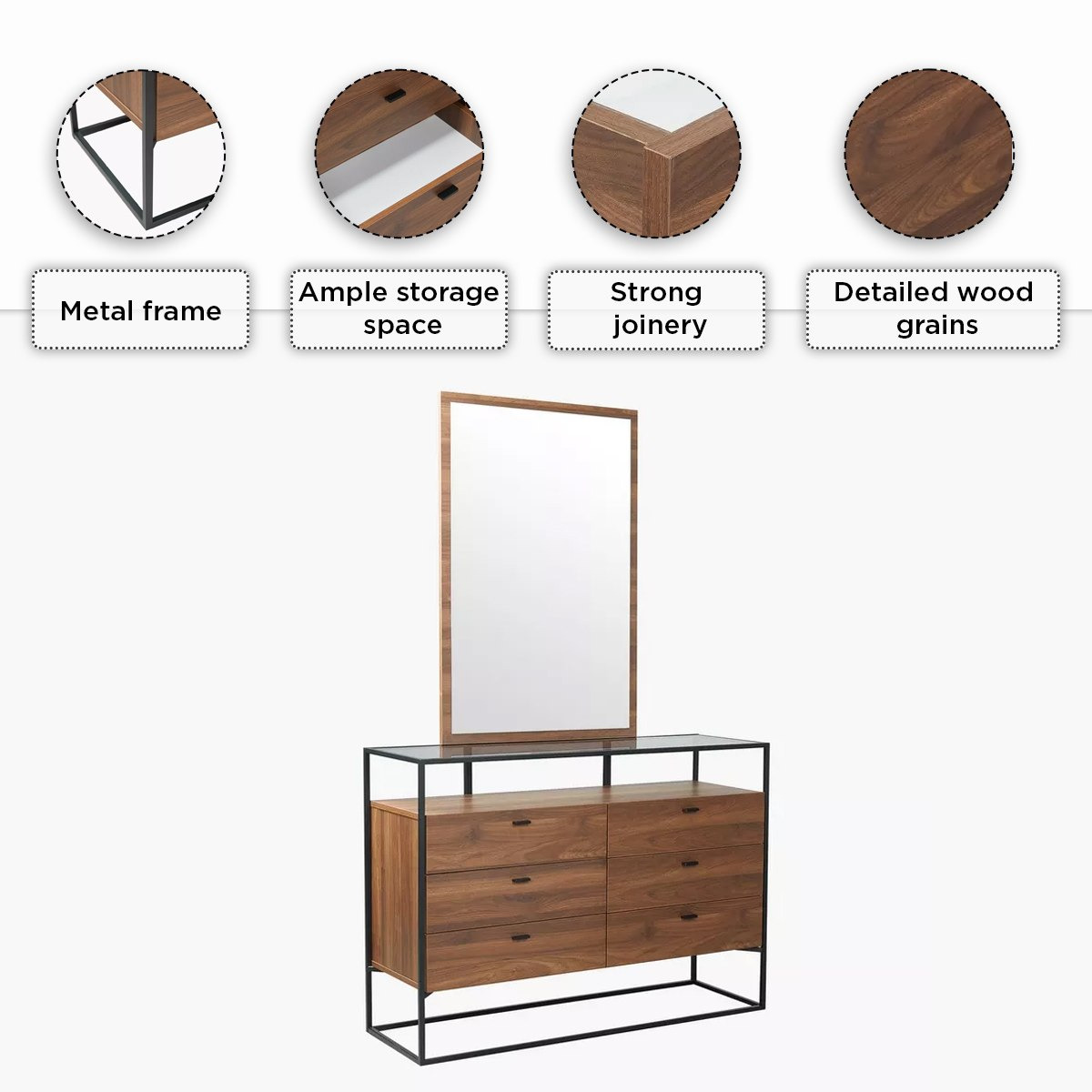 طقم غرفة نوم كينج 5 قطع سمارت من روبي - 180x200 سم-hbxbedroom-bedsandbedsets-bedroomsets-king-image-7