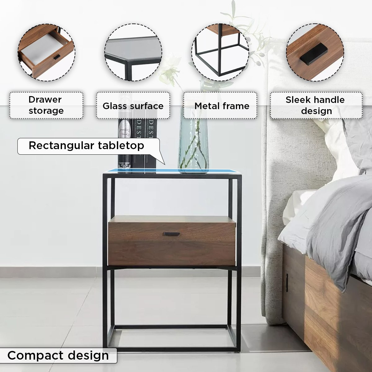 طقم غرفة نوم كينج 5 قطع سمارت من روبي - 180x200 سم-hbxbedroom-bedsandbedsets-bedroomsets-king-image-8
