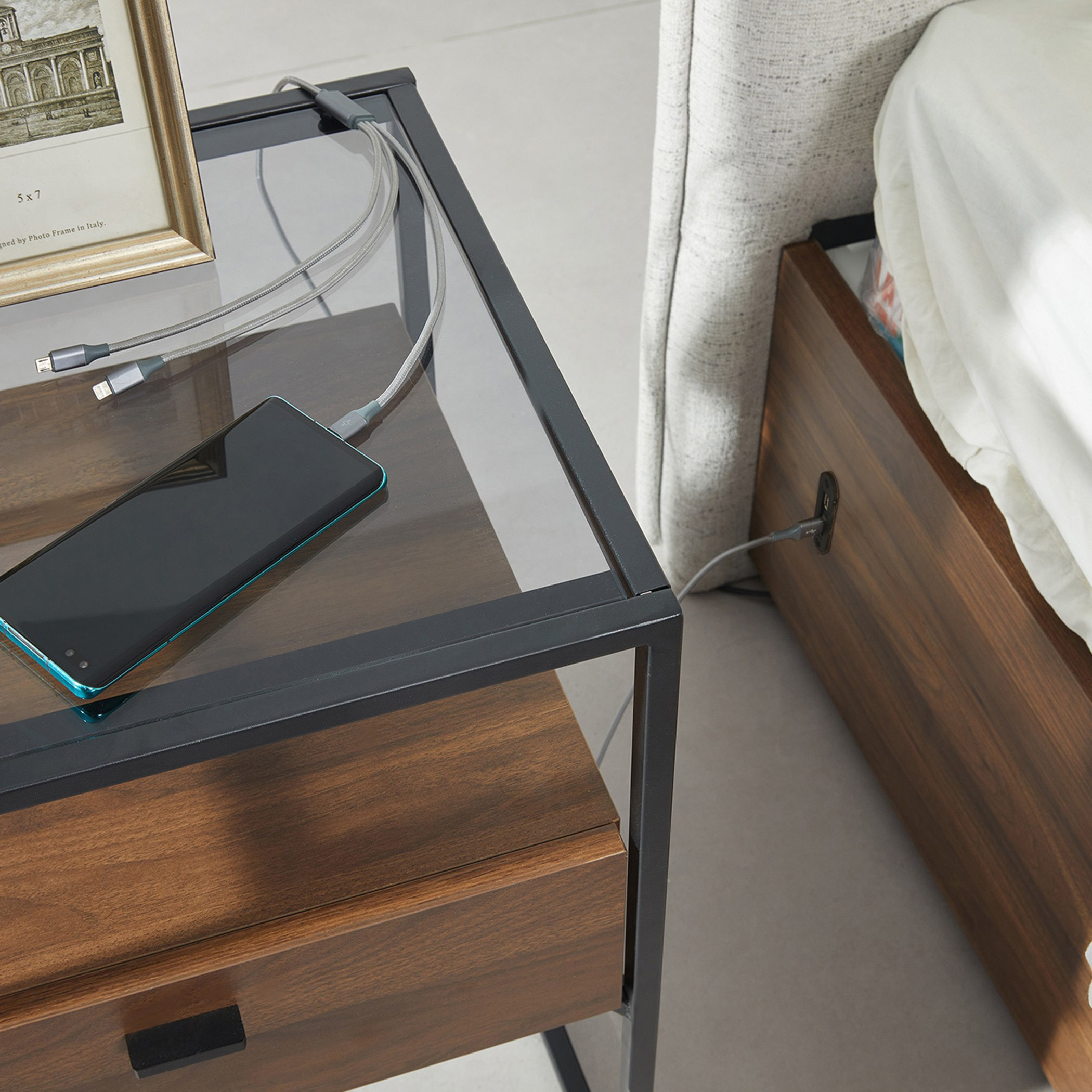طقم غرفة نوم كينج 5 قطع سمارت من روبي - 180x200 سم-hbxbedroom-bedsandbedsets-bedroomsets-king-image-12