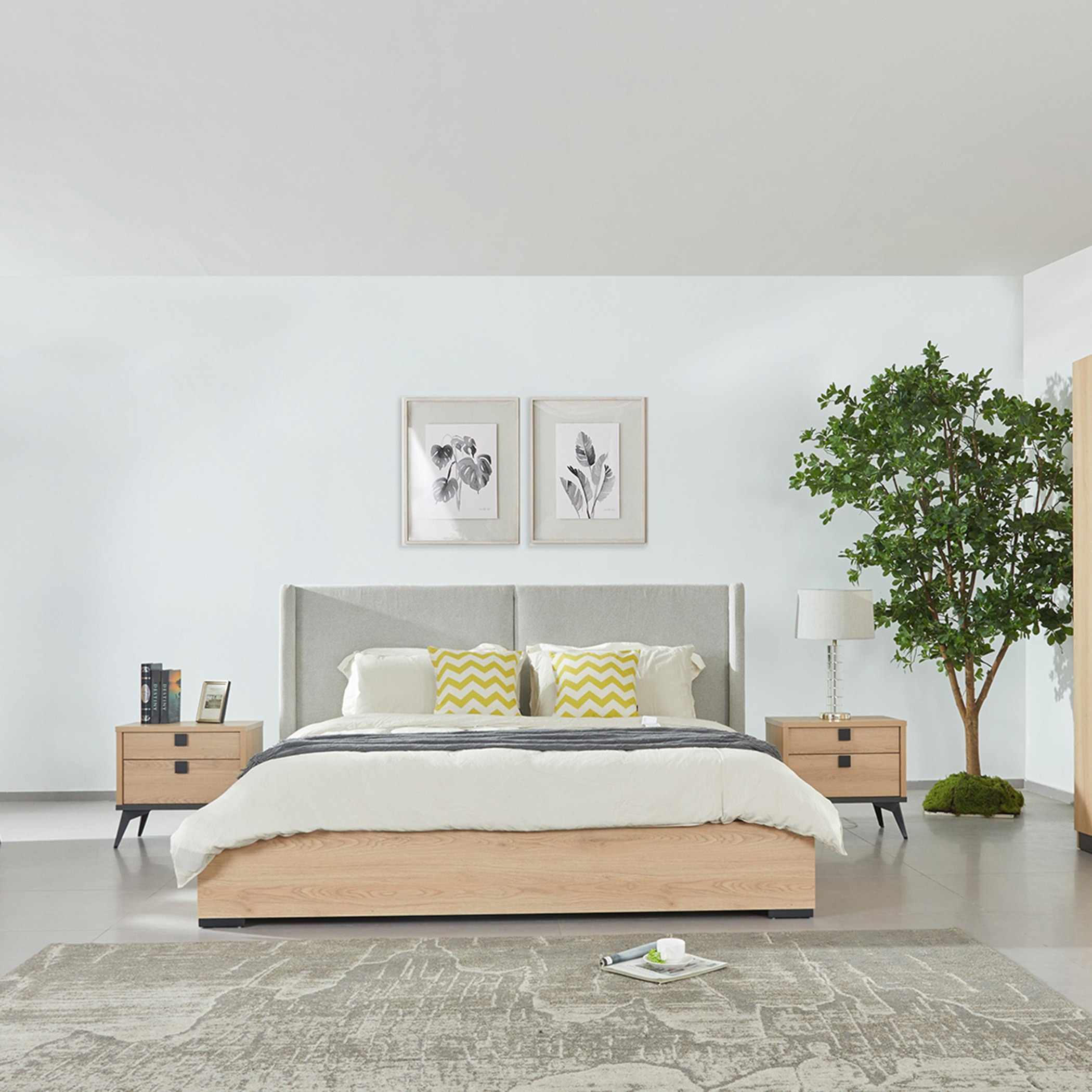 طقم غرفة نوم سوبر كينج 5 قطع من لوكا- 200x200 سم-hbxbedroom-bedsandbedsets-bedroomsets-superking-image-2