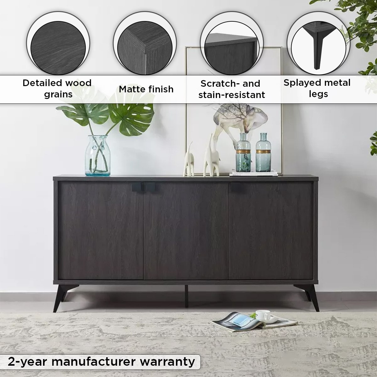 Luxembourg 3-Door Sideboard-hbxfurniture-diningroom-buffetsandsideboards-image-4