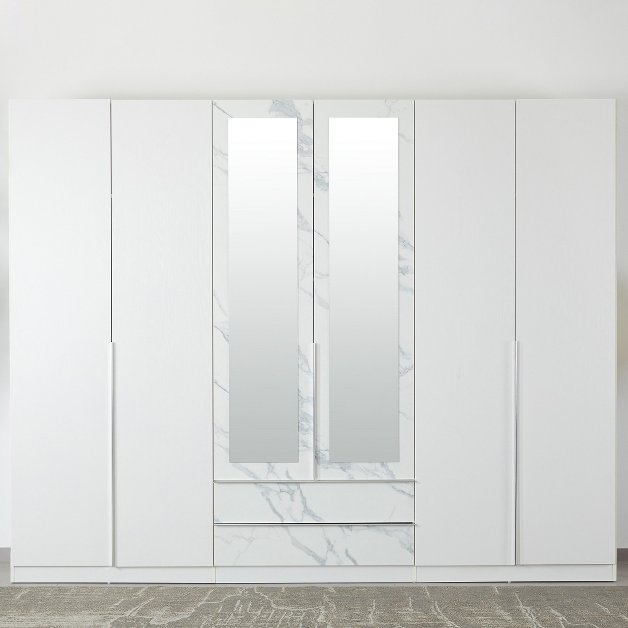 خزانة ملابس بـ6 أبواب ودرجين ومرآيا من أفالون-hbxfurniture-wardrobes-image-1