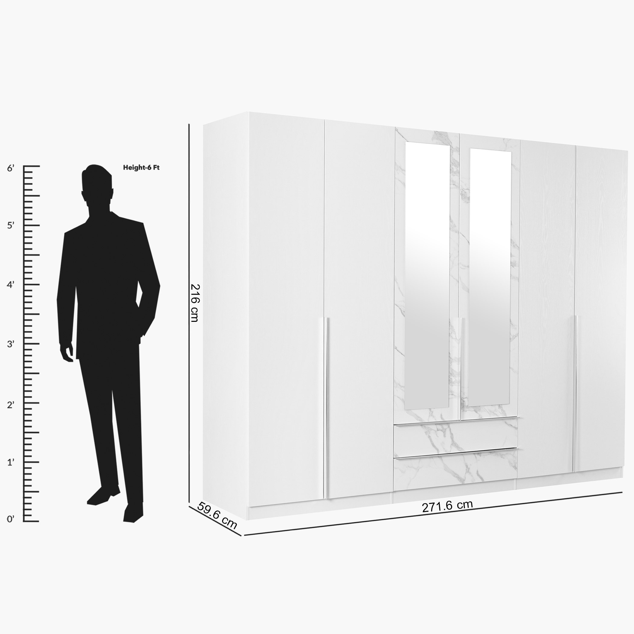 خزانة ملابس بـ6 أبواب ودرجين ومرآيا من أفالون-hbxfurniture-wardrobes-image-11