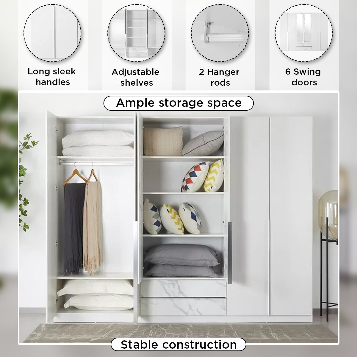 خزانة ملابس بـ6 أبواب ودرجين ومرآيا من أفالون-hbxfurniture-wardrobes-image-5