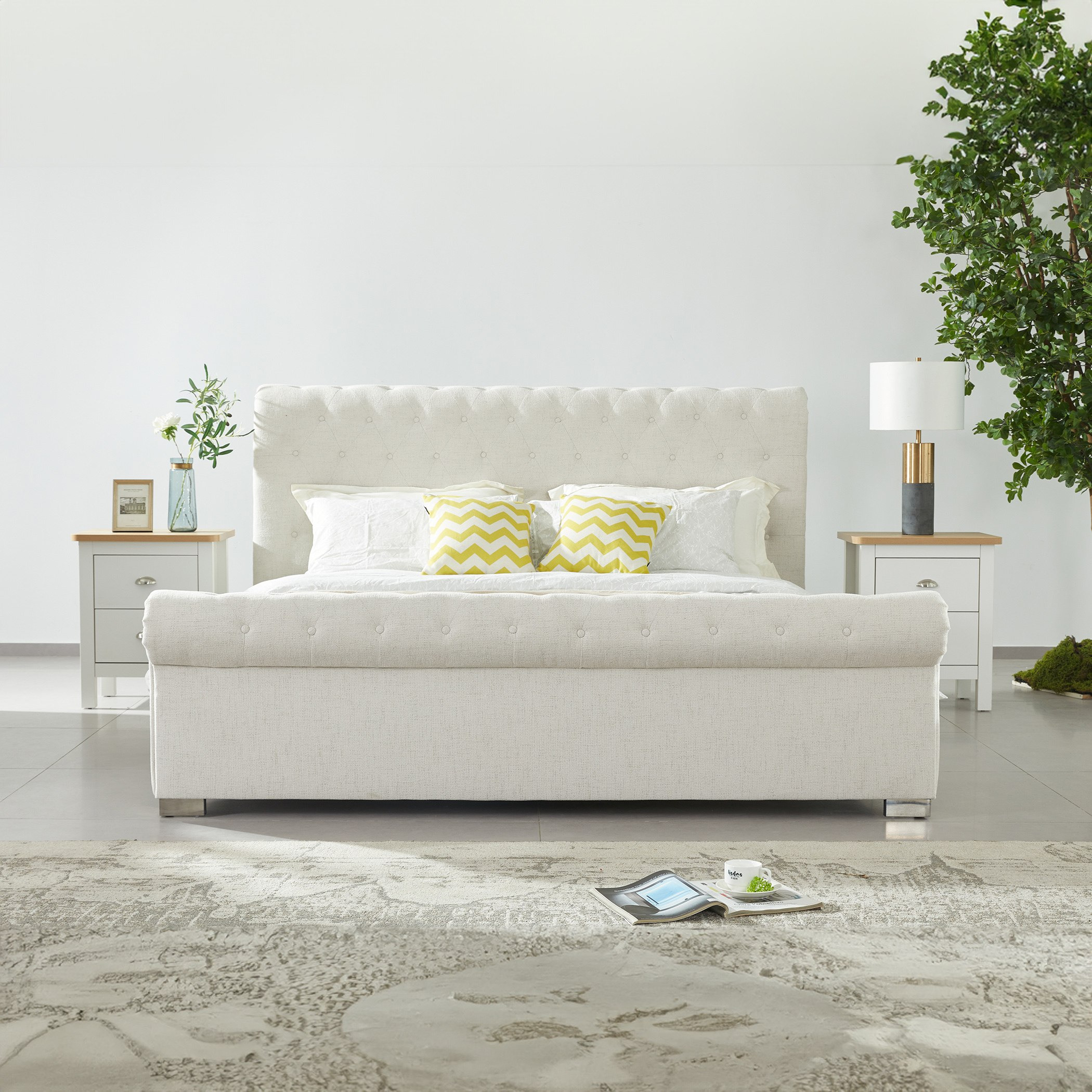 طقم غرفة نوم سوبر كينج 5 قطع من لوسيانا - 200x200 سم-hbxbedroom-bedsandbedsets-bedroomsets-superking-image-2