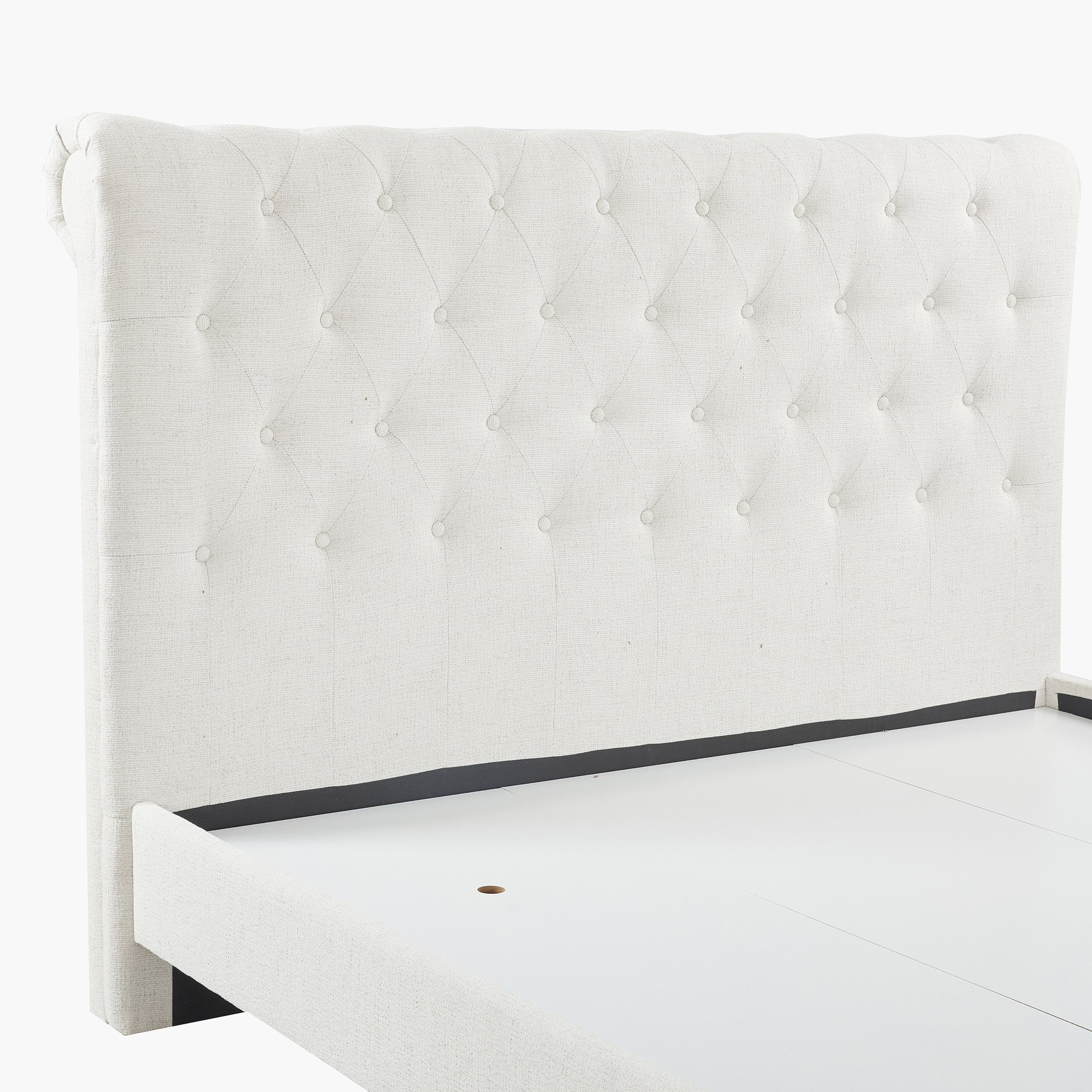 Movo Louisiana Upholstered Queen Bed - 160x200 cm-hbxbedroom-bedsandbedsets-beds-queen-image-4